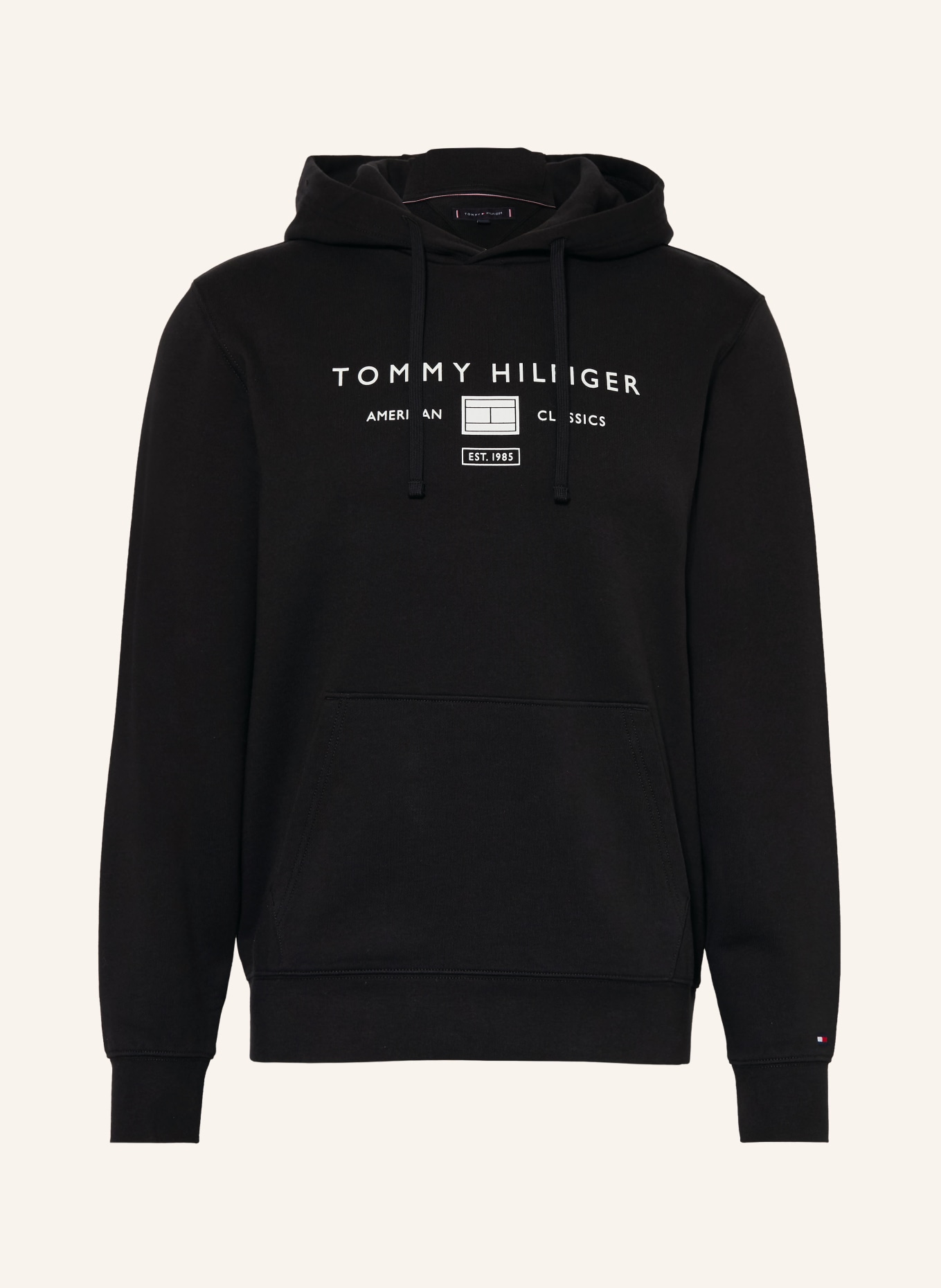 TOMMY HILFIGER Hoodie: SCHWARZ