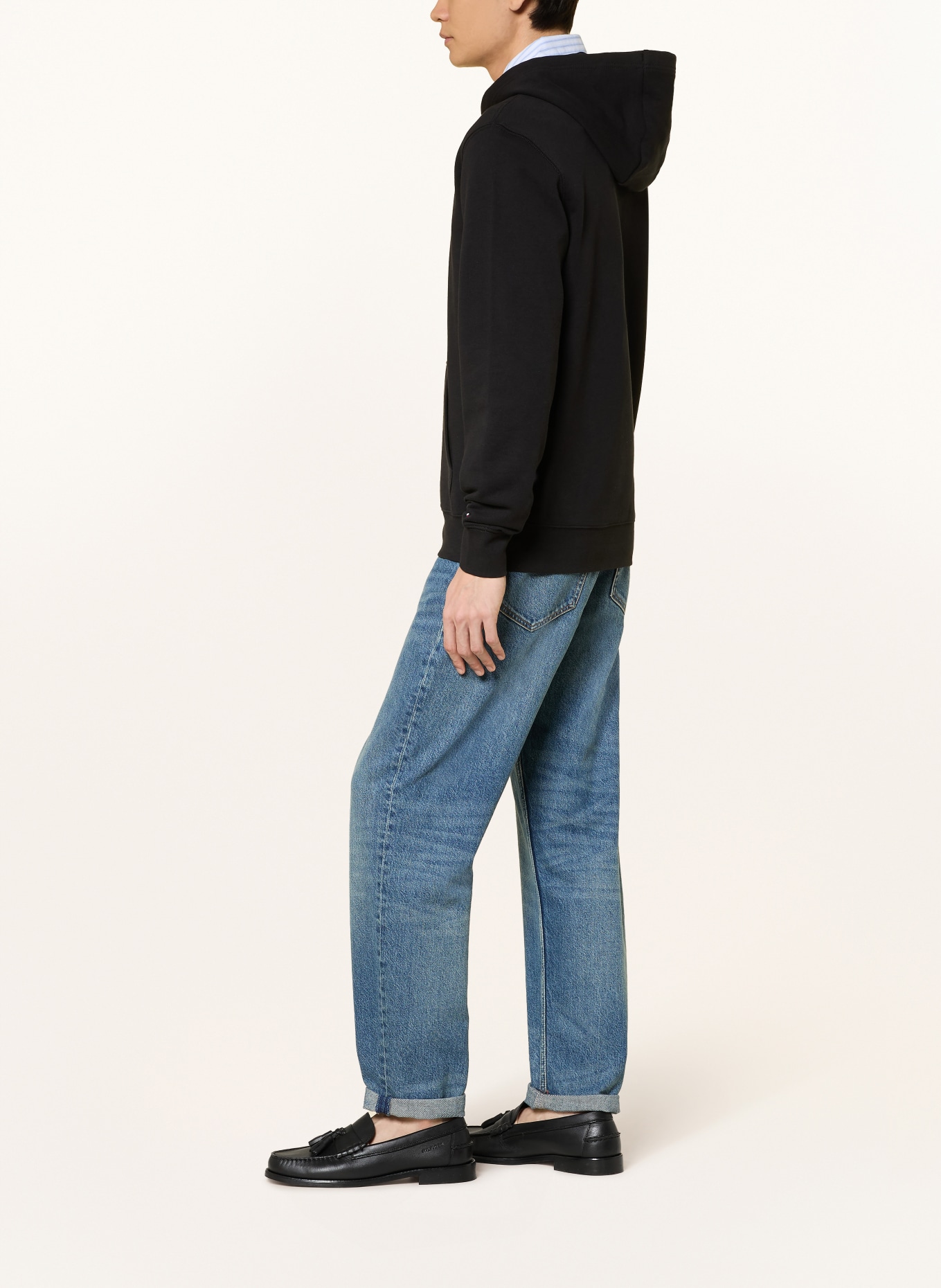 TOMMY HILFIGER Hoodie: SCHWARZ