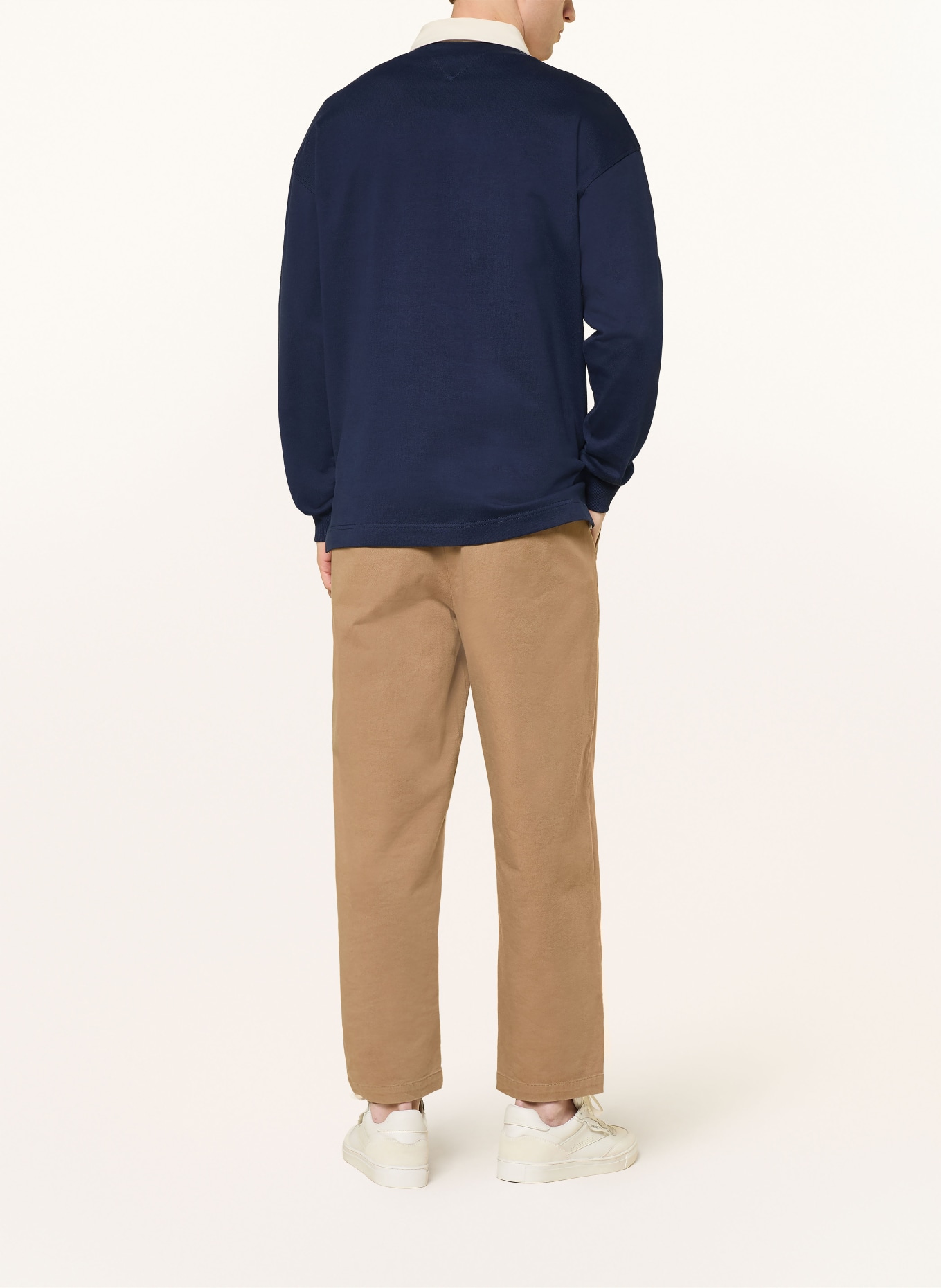 TOMMY HILFIGER Rugbyshirt: DUNKELBLAU / ROT / WEISS