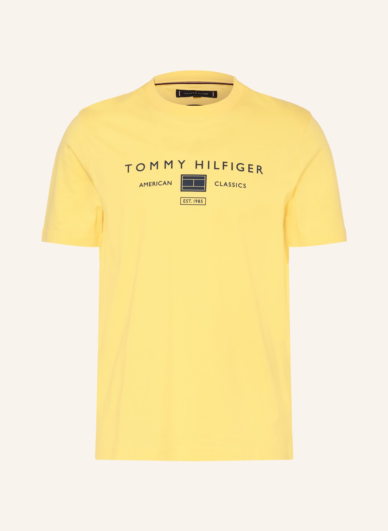 TOMMY HILFIGER koszulka: ŻÓŁTY