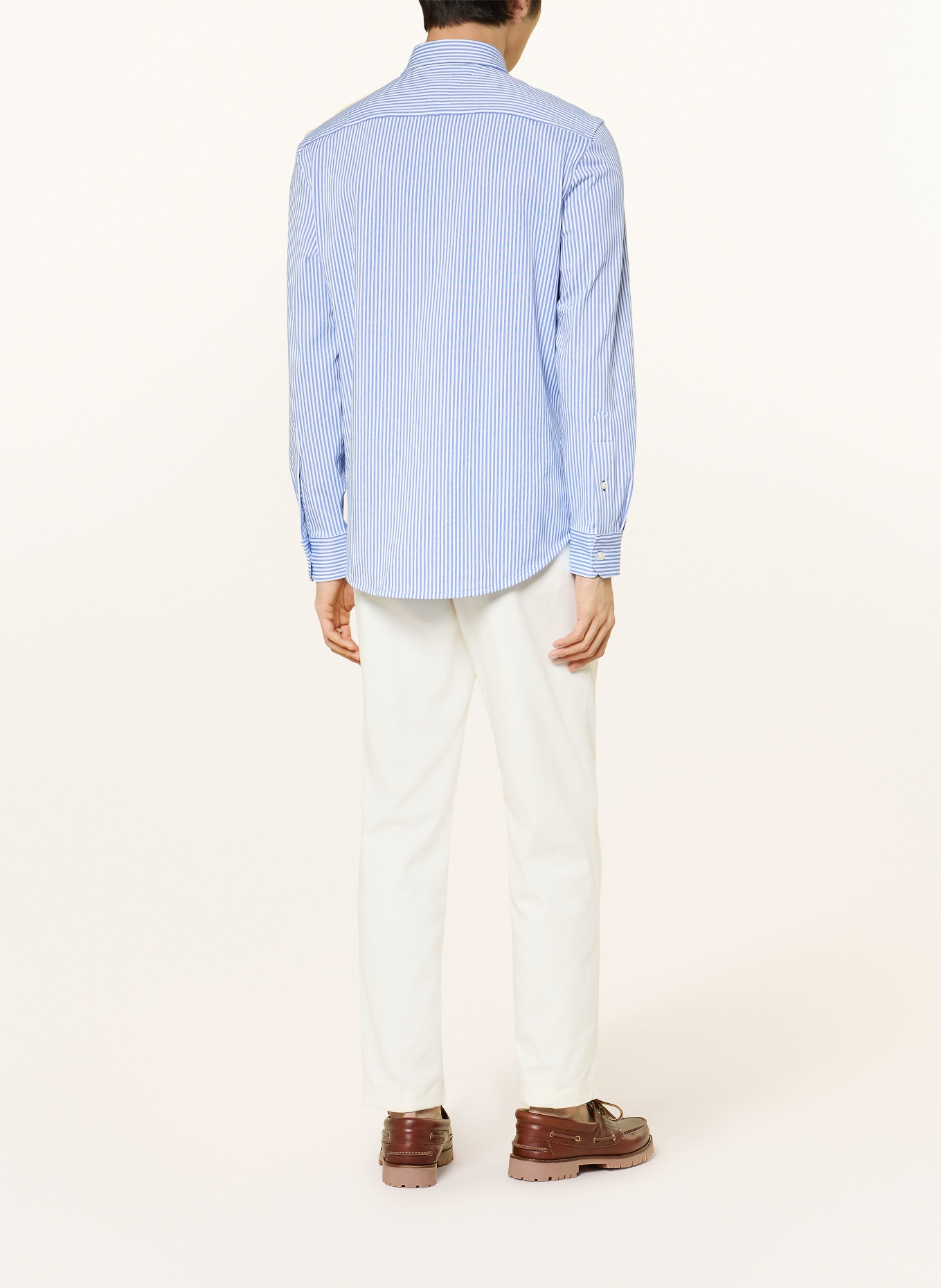 TOMMY HILFIGER Hemd Regular Fit: BLAU / WEISS