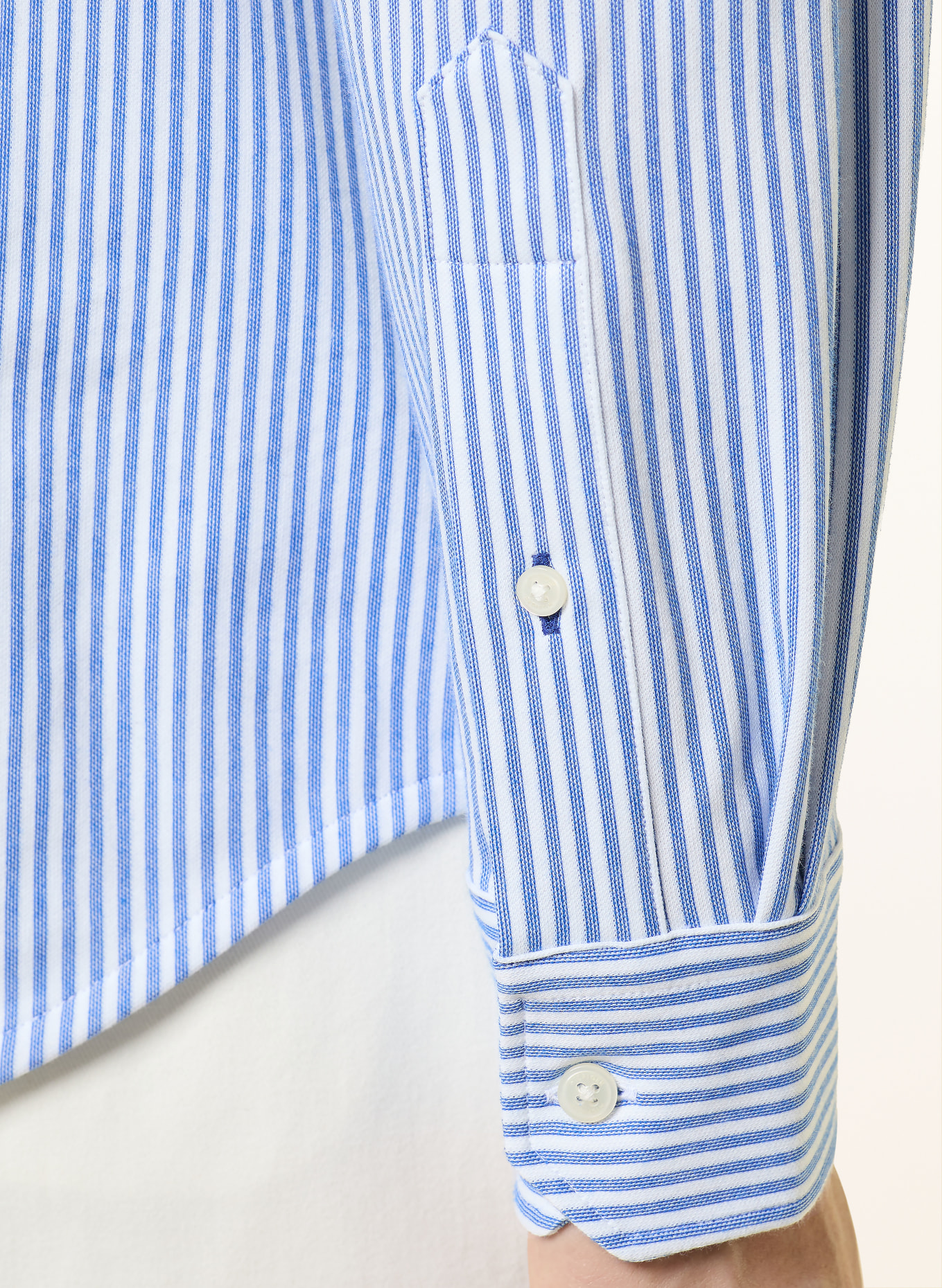 TOMMY HILFIGER Hemd Regular Fit: BLAU / WEISS