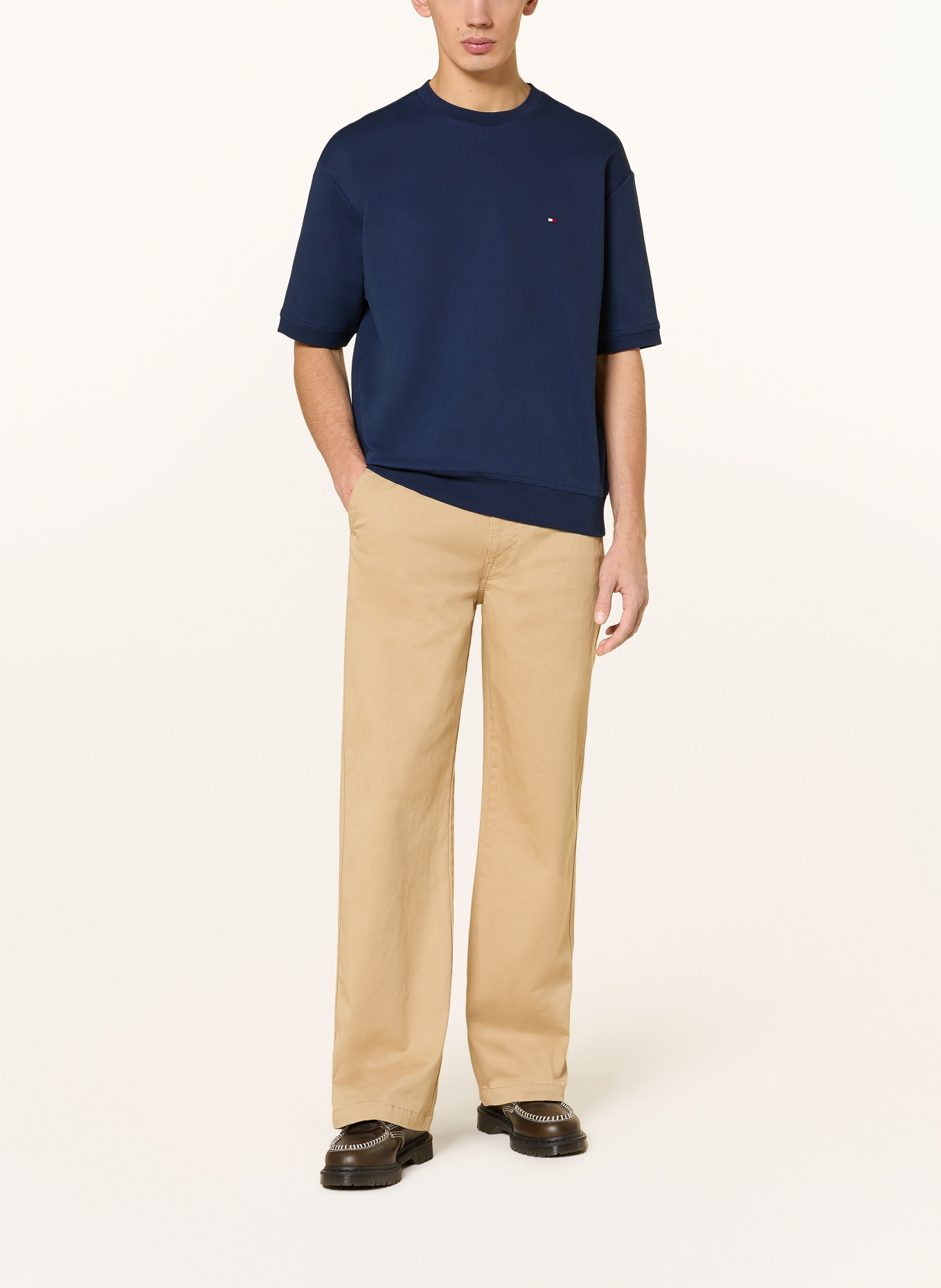 TOMMY HILFIGER T-Shirt INTECHNO: DUNKELBLAU