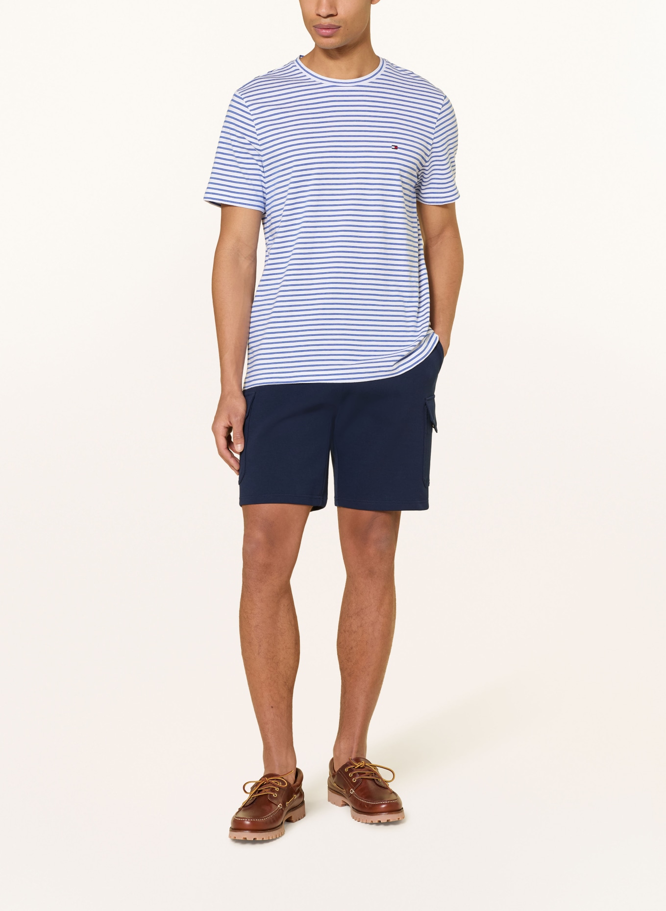 TOMMY HILFIGER T-Shirt: WEISS / BLAU