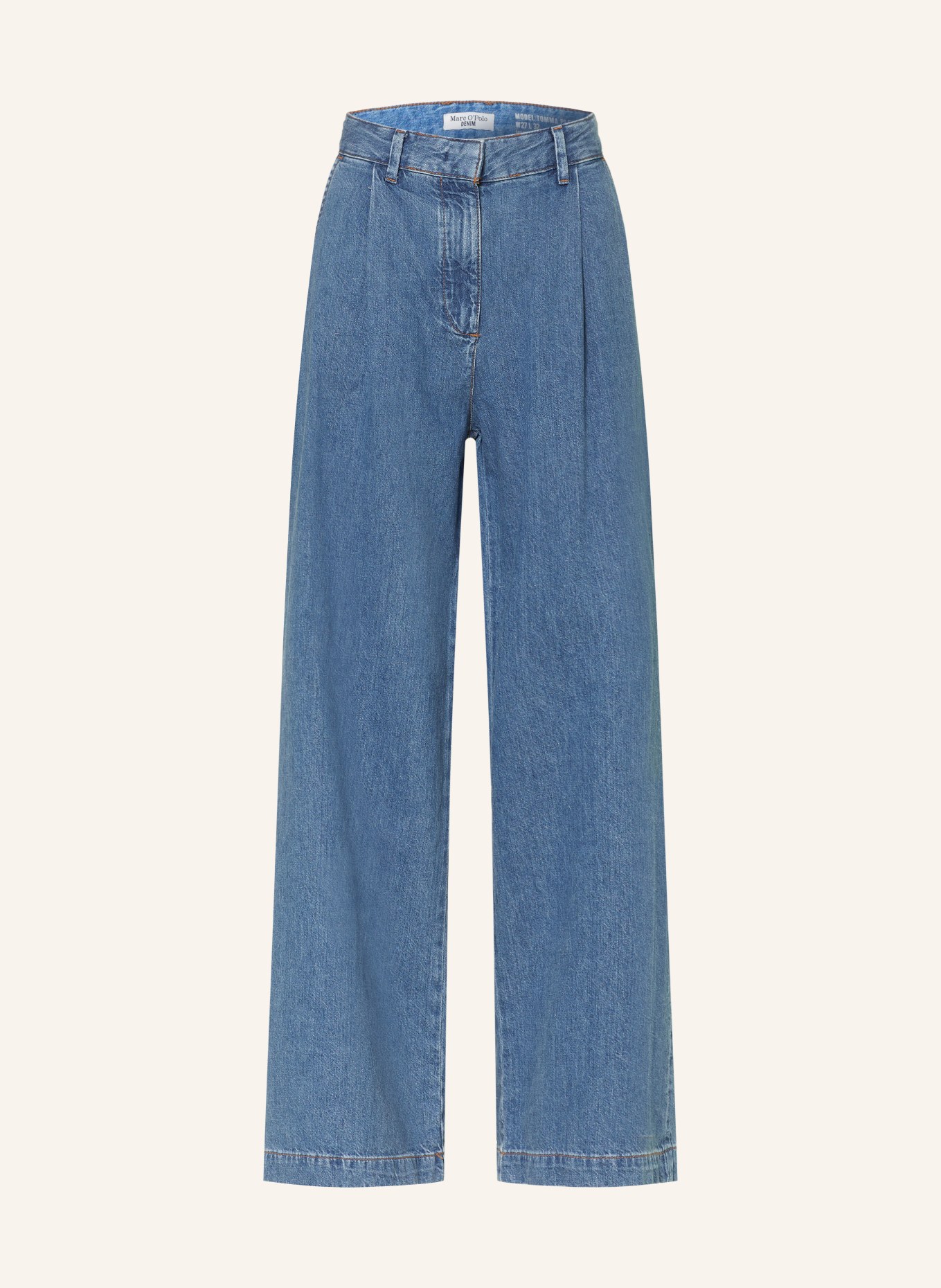 Marc O'Polo DENIM Wide Leg Jeans TOMMA PLEATED: 4985 Medium Blue_Multi_58