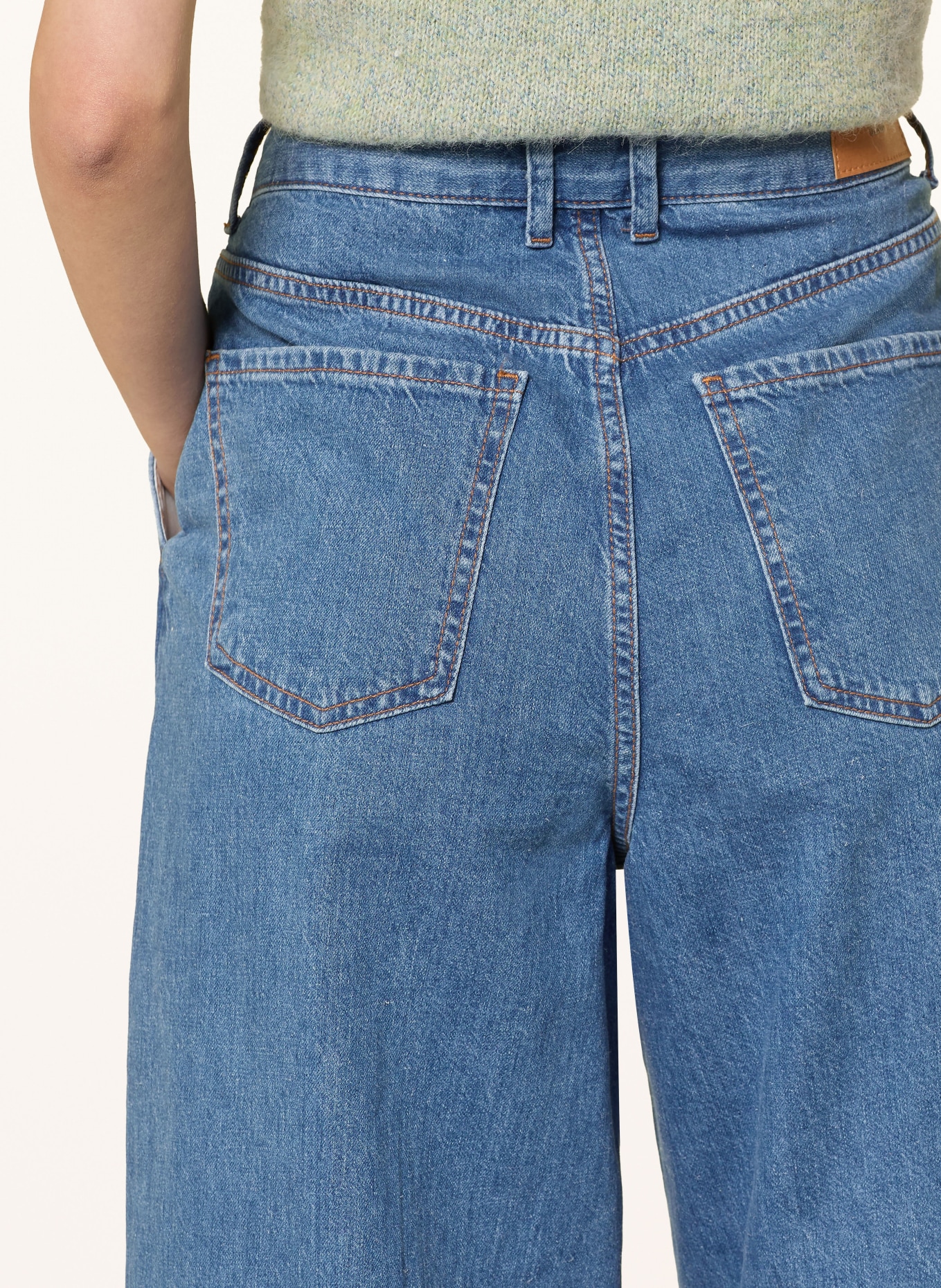 Marc O'Polo DENIM Wide Leg Jeans TOMMA PLEATED: 4985 Medium Blue_Multi_58