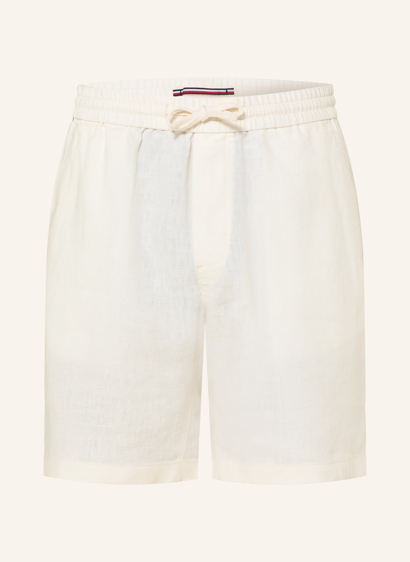 TOMMY HILFIGER Leinenshorts DOVER Regular Fit: ECRU