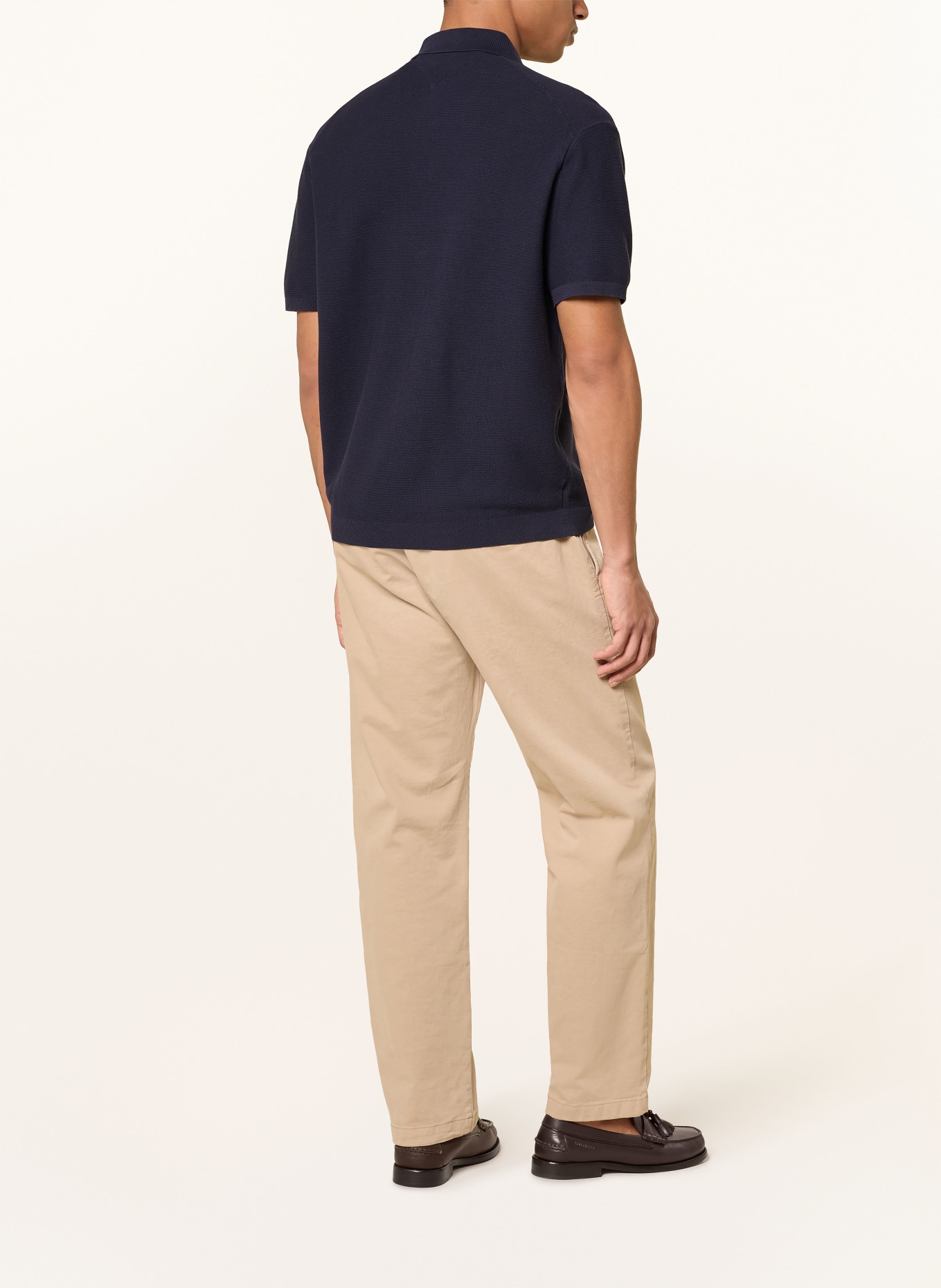 TOMMY HILFIGER piqué polo shirt: DARK BLUE