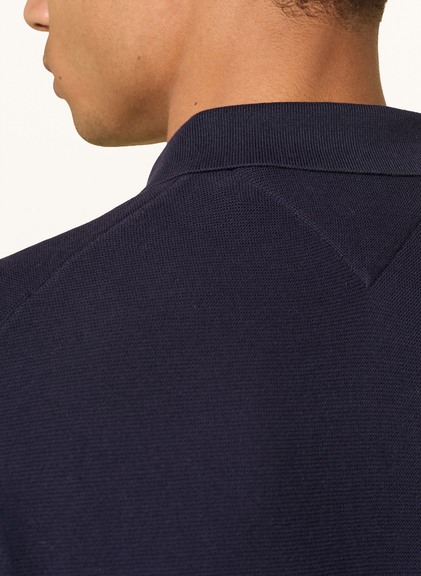 TOMMY HILFIGER piqué polo shirt: DARK BLUE
