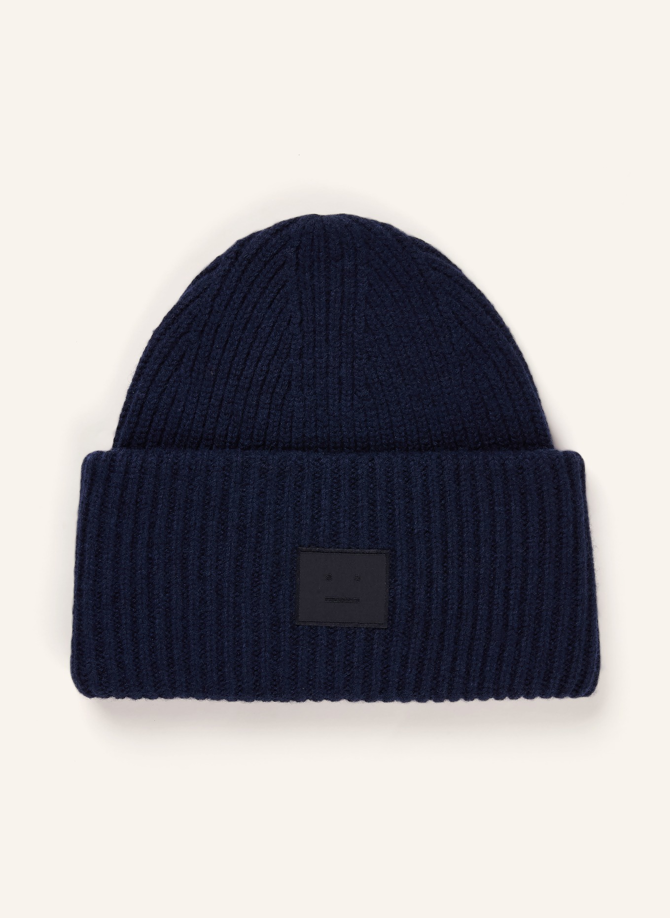 Acne Studios Mütze: DUNKELBLAU / SCHWARZ