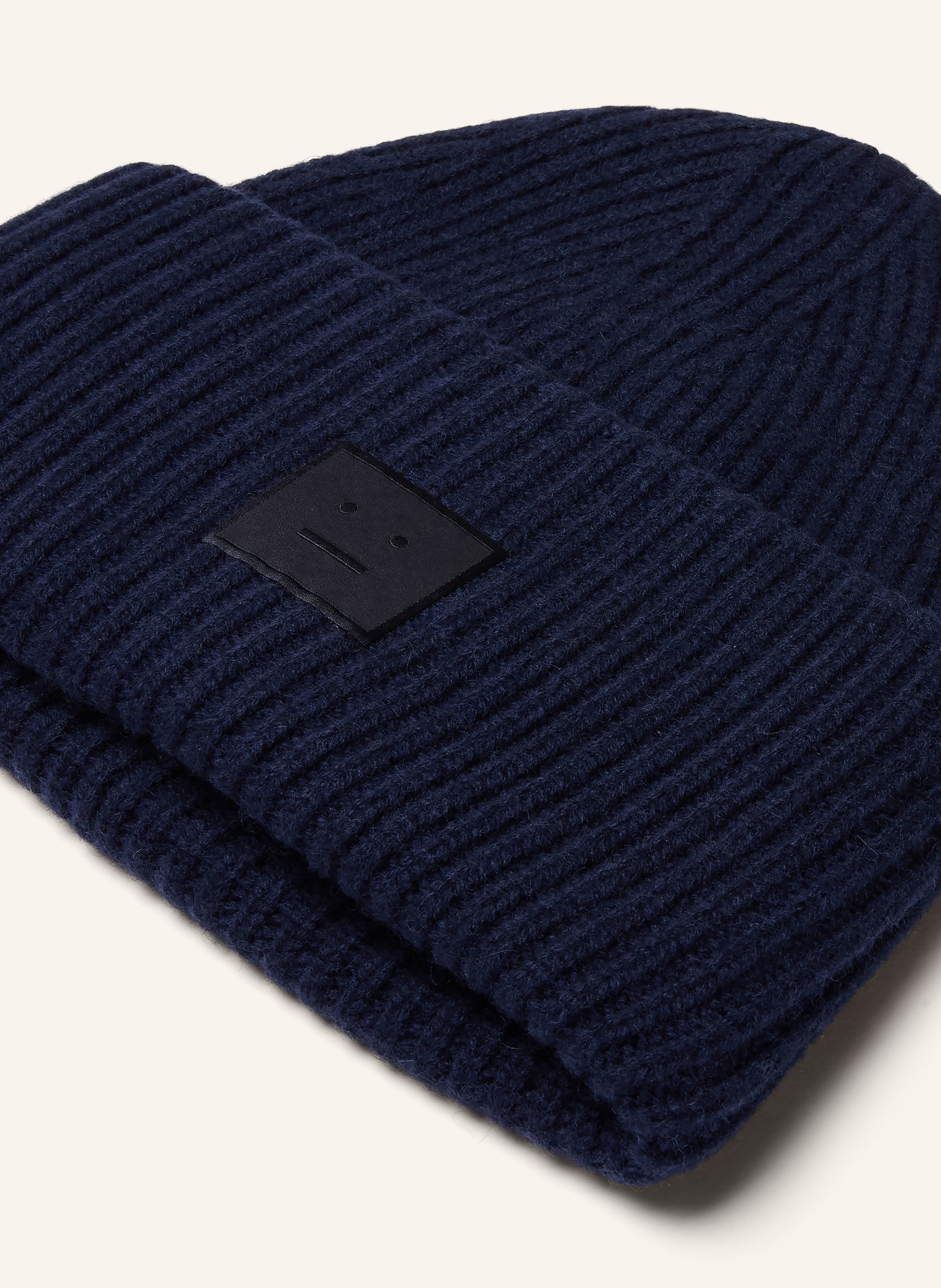 Acne Studios Mütze: DUNKELBLAU / SCHWARZ