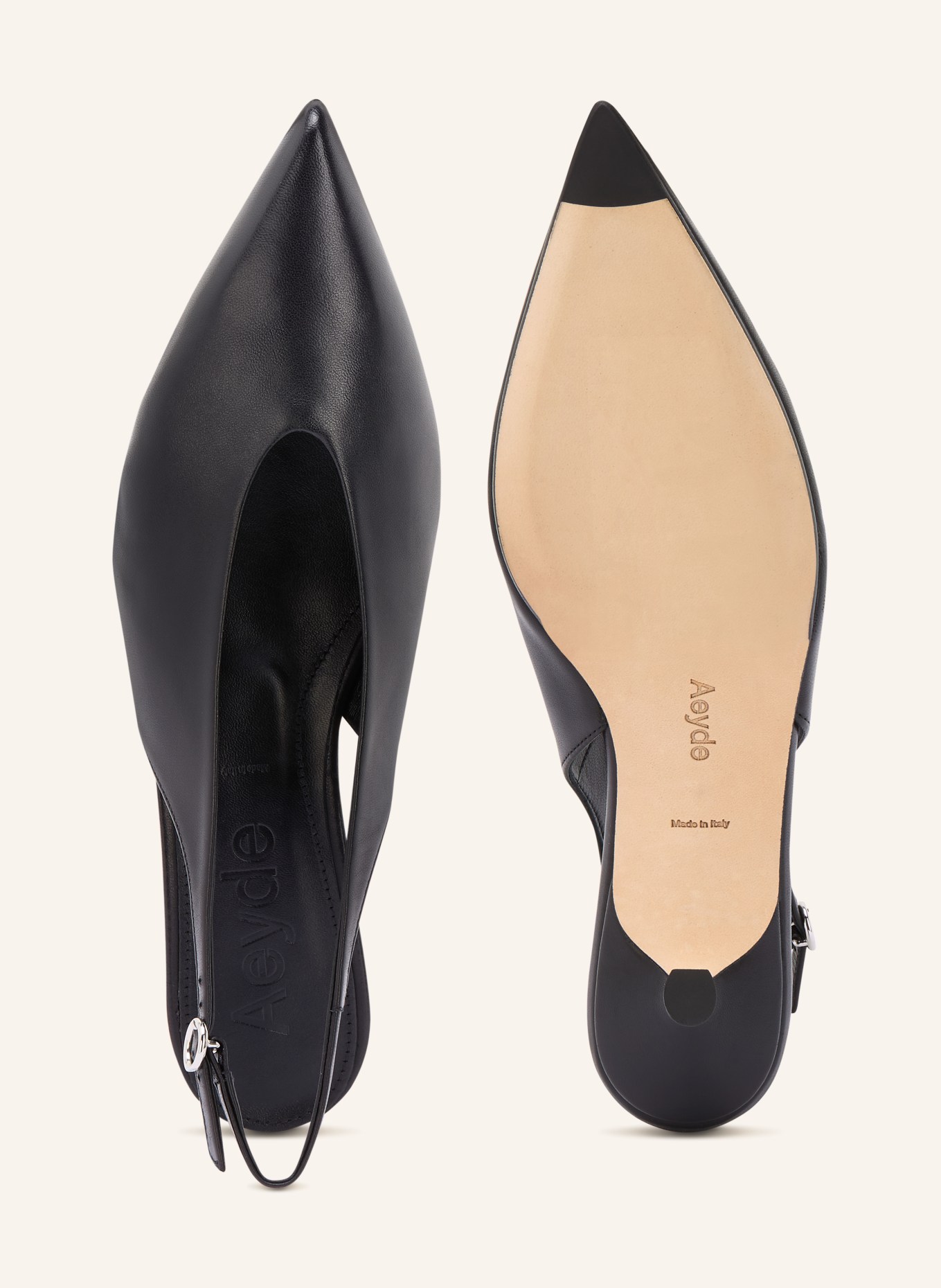 Aeyde Slingpumps CAMILA: SCHWARZ