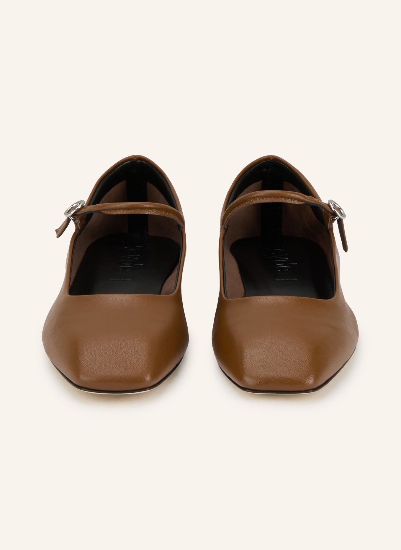 Aeyde Mary-Jane-Ballerinas UMA: BRAUN