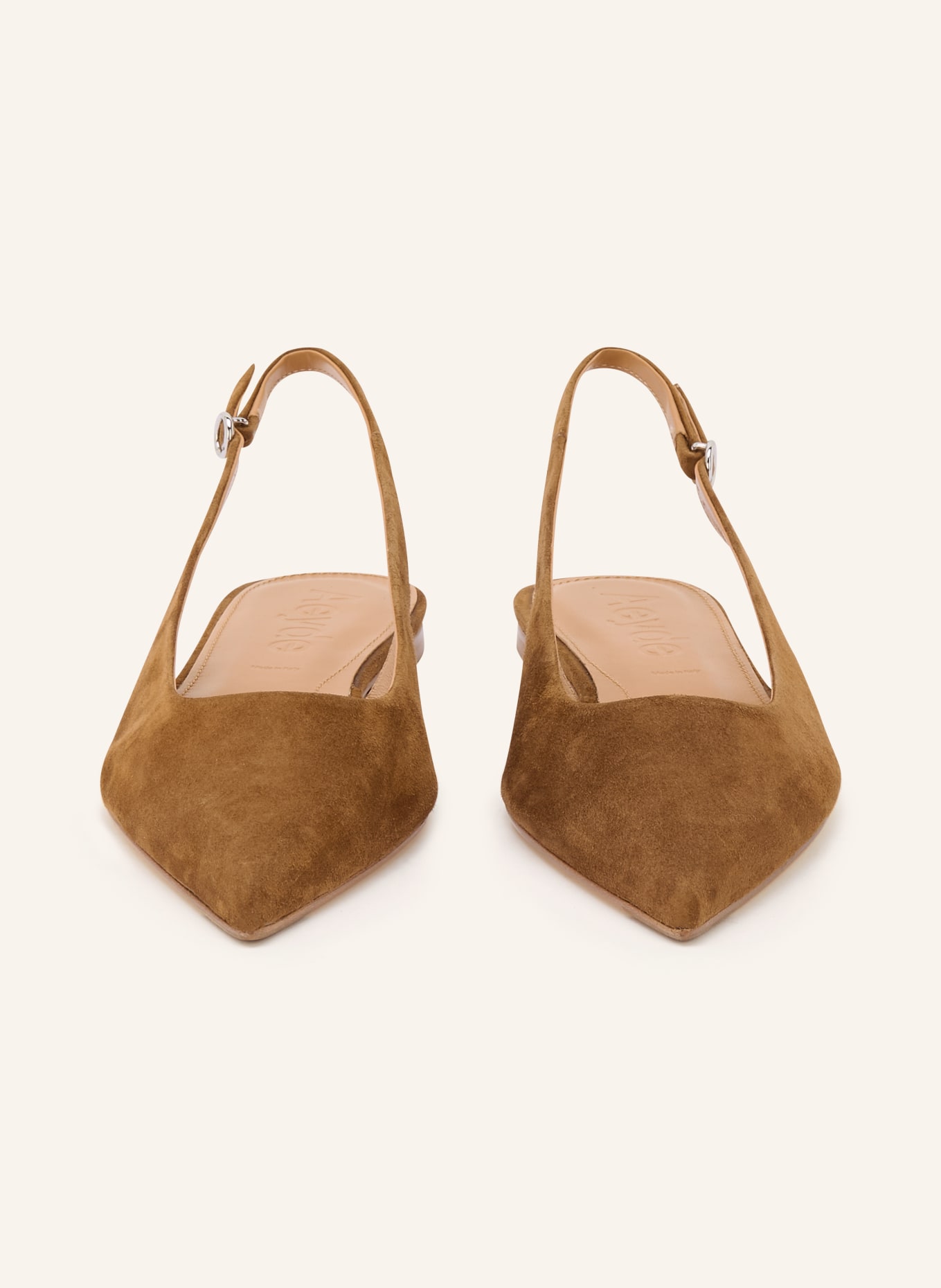 Aeyde Baleriny na rzemykach ANNORA: CAMELOWY