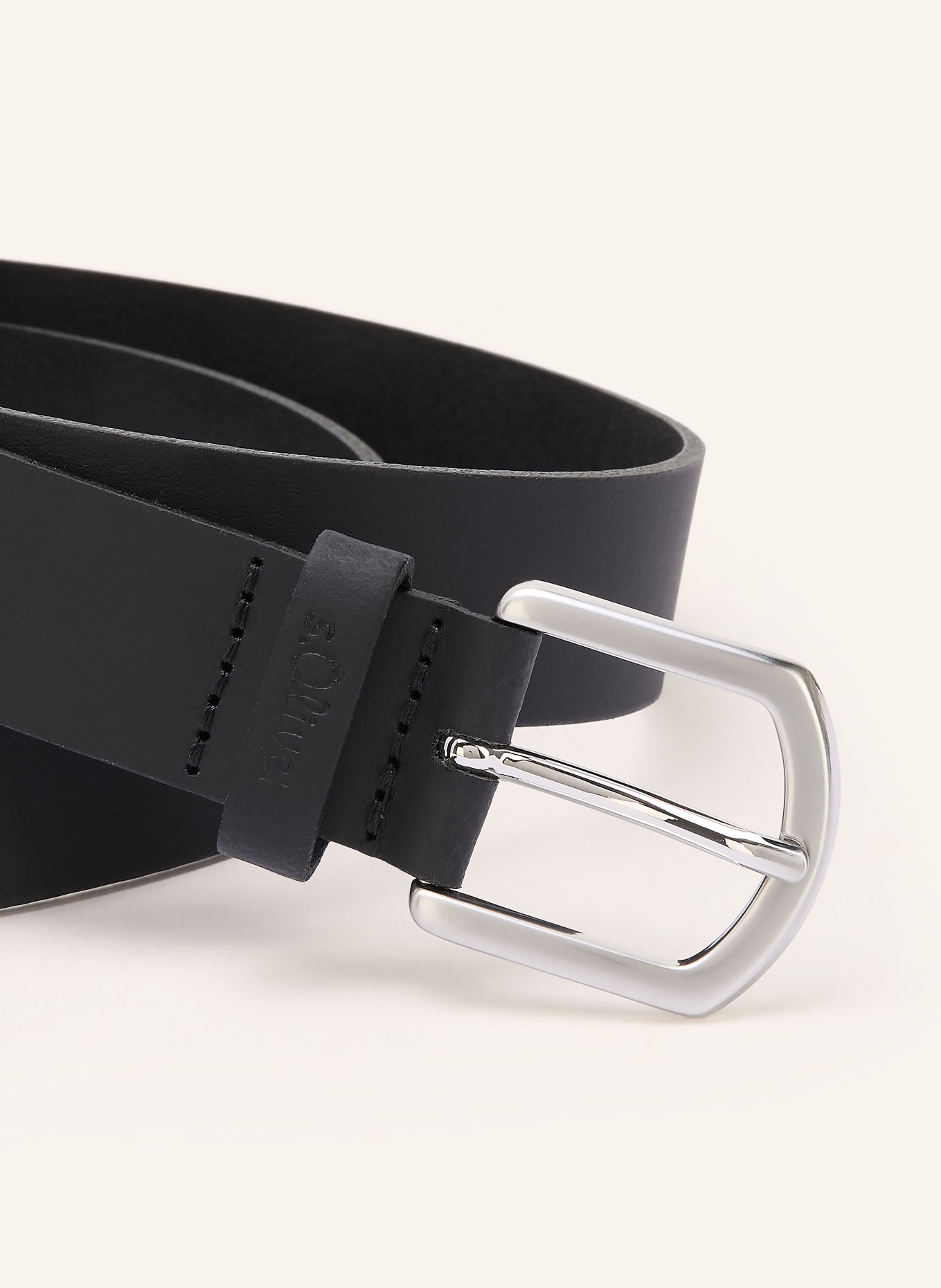 s.Oliver RED Ledergürtel: SCHWARZ