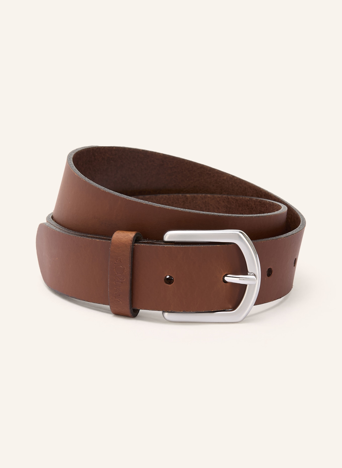 s.Oliver RED Ledergürtel: BRAUN