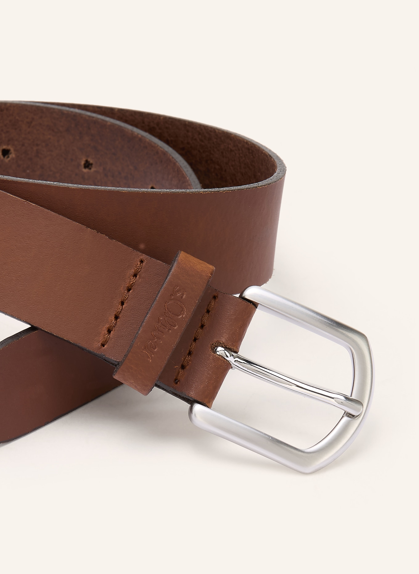 s.Oliver RED Ledergürtel: BRAUN