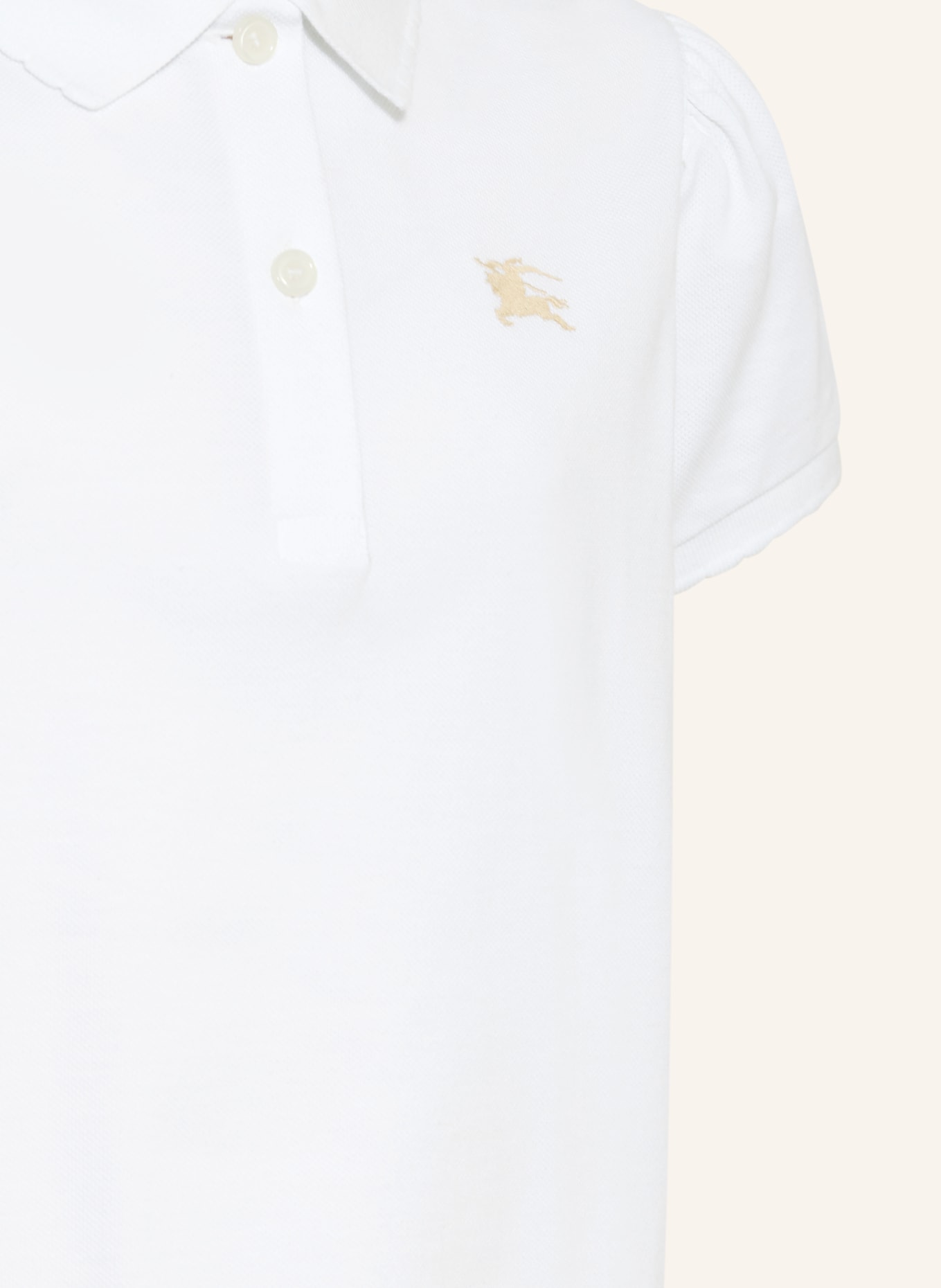 BURBERRY Piqué-Poloshirt EMMY: WEISS