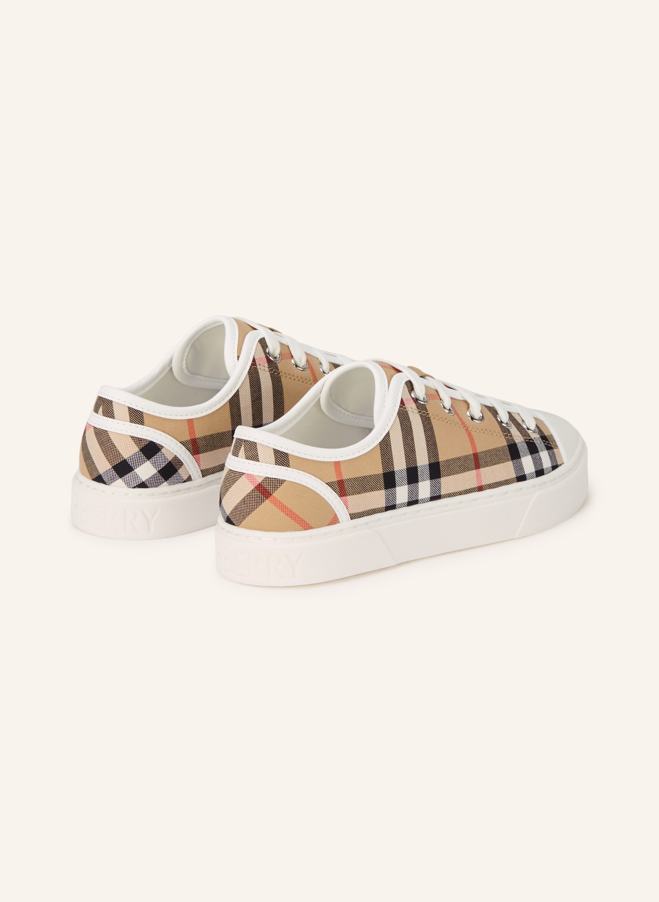 BURBERRY Sneaker: CAMEL / ROT / SCHWARZ
