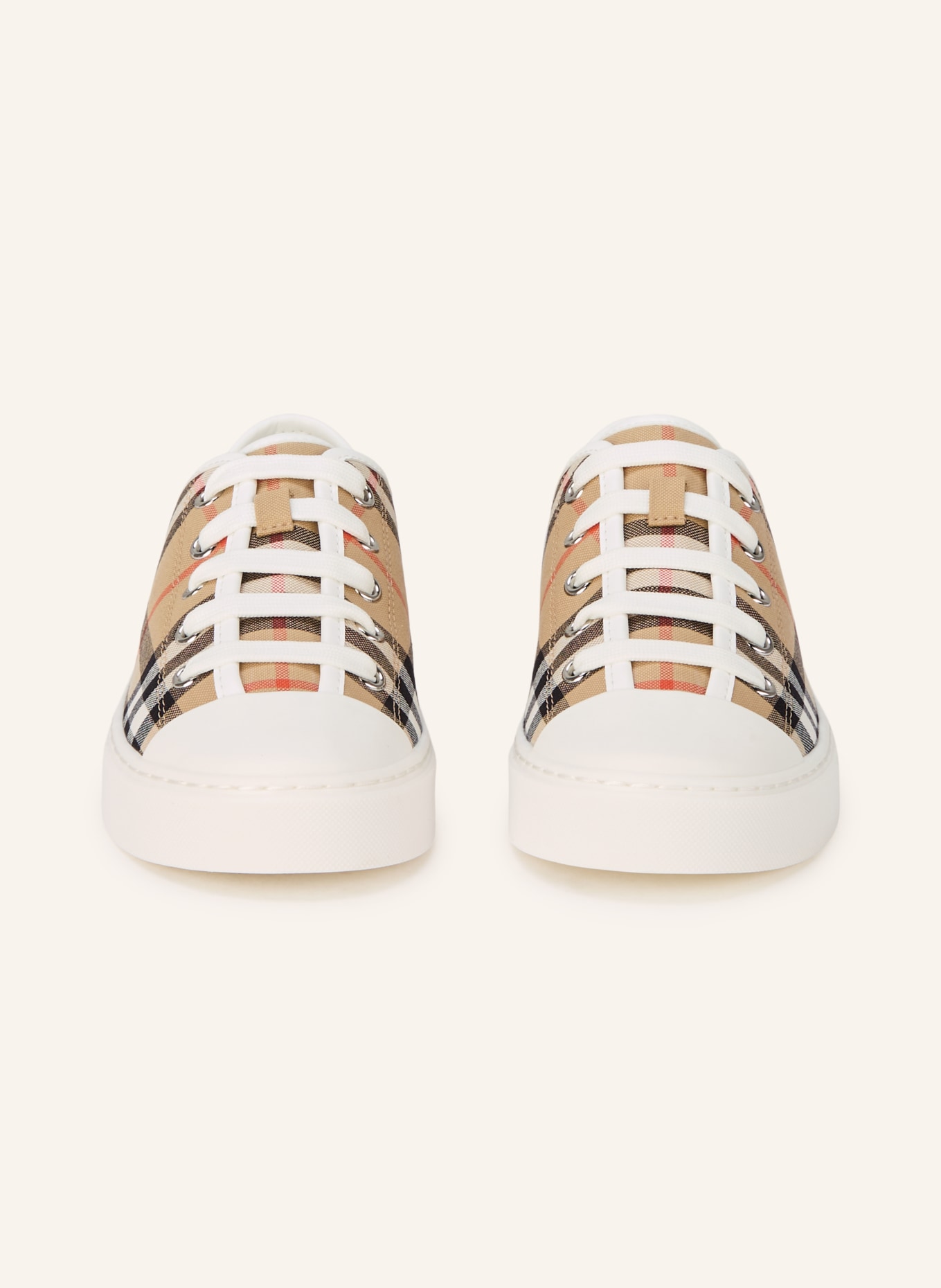 BURBERRY Sneaker: CAMEL / ROT / SCHWARZ