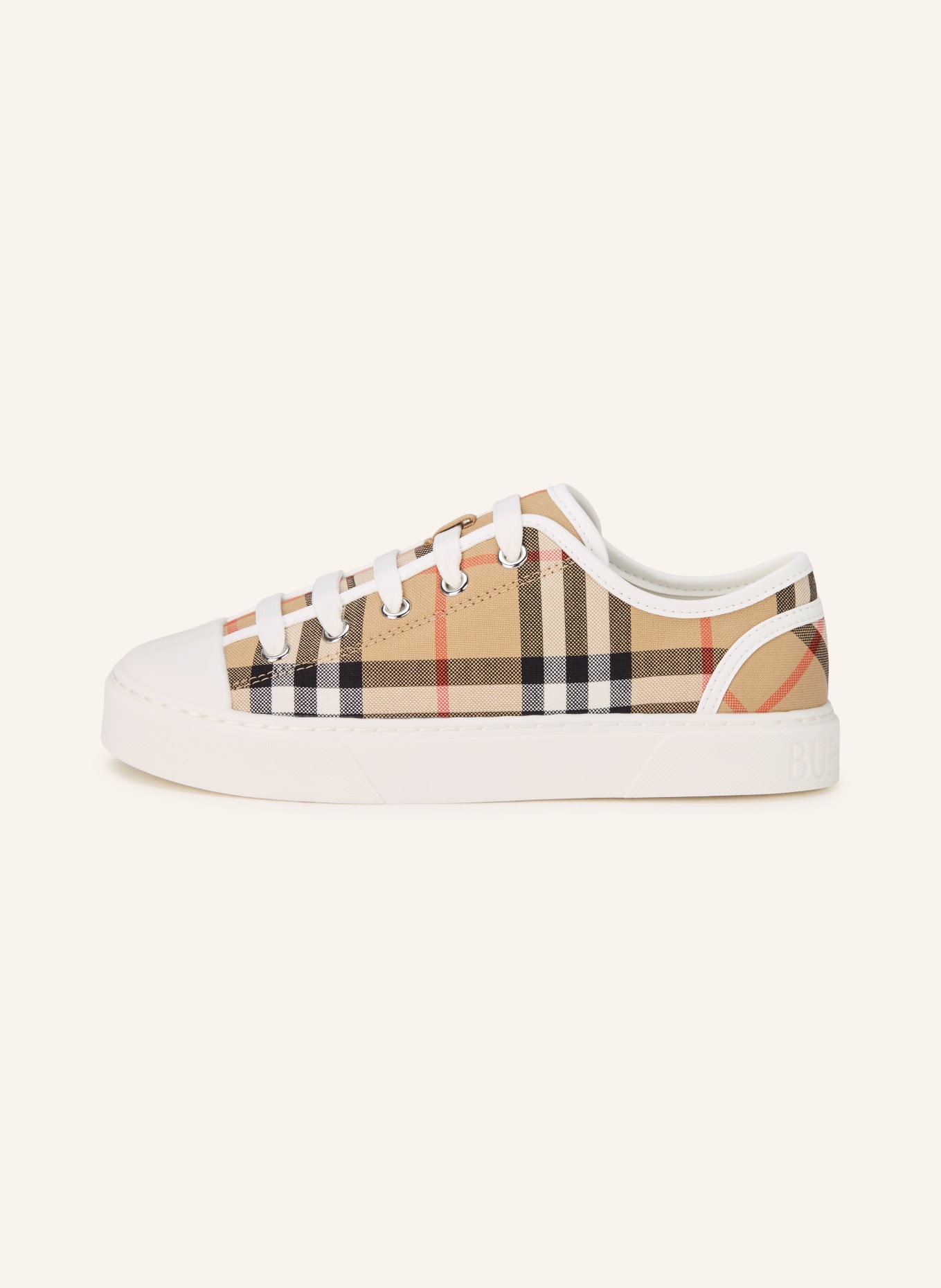 BURBERRY Sneaker: CAMEL / ROT / SCHWARZ