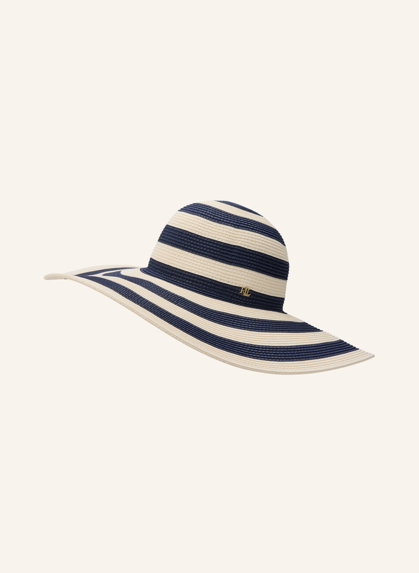 LAUREN RALPH LAUREN klobouk: BÍLÁ / TMAVĚ MODRÁ