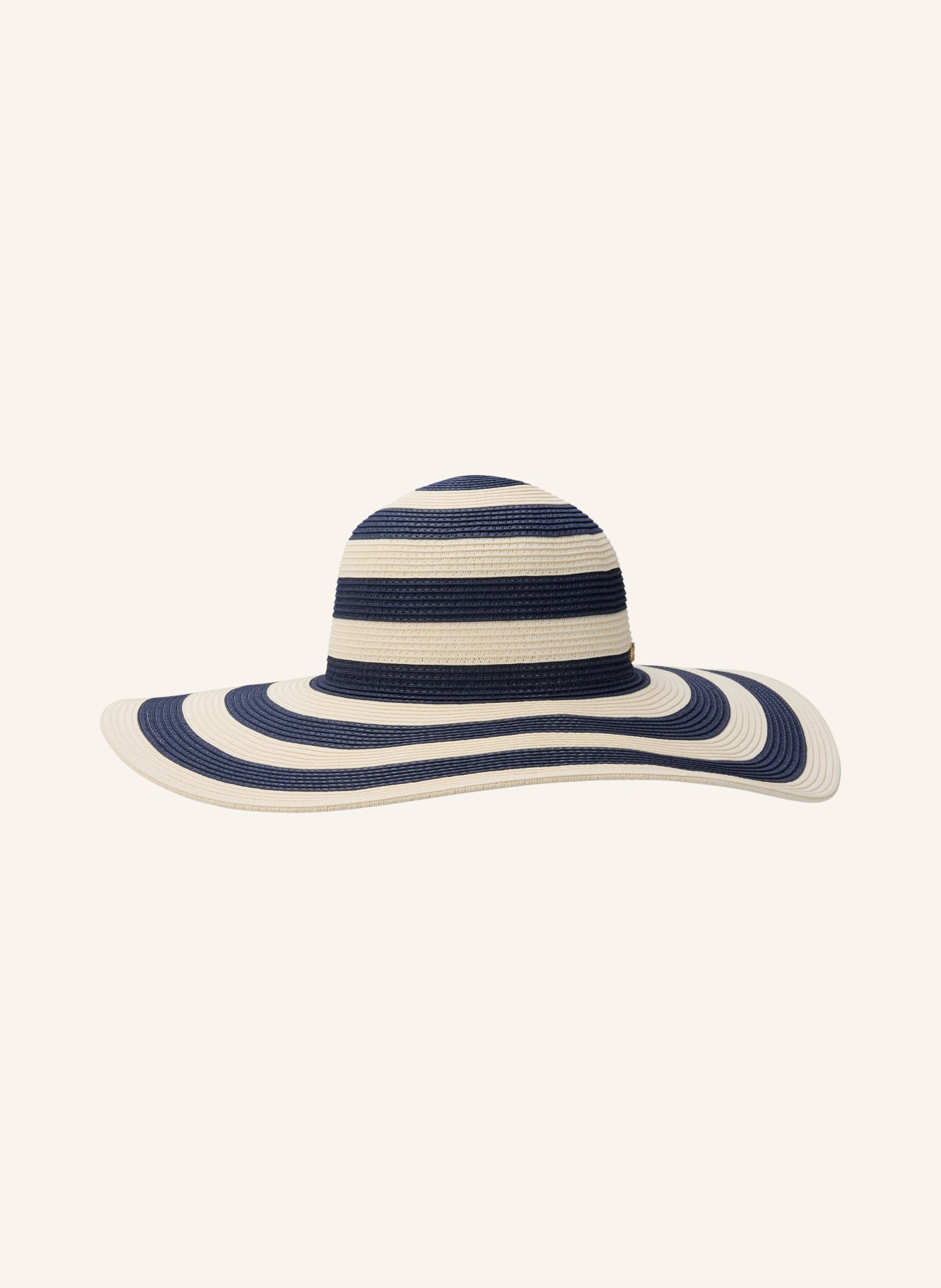 LAUREN RALPH LAUREN klobouk: BÍLÁ / TMAVĚ MODRÁ