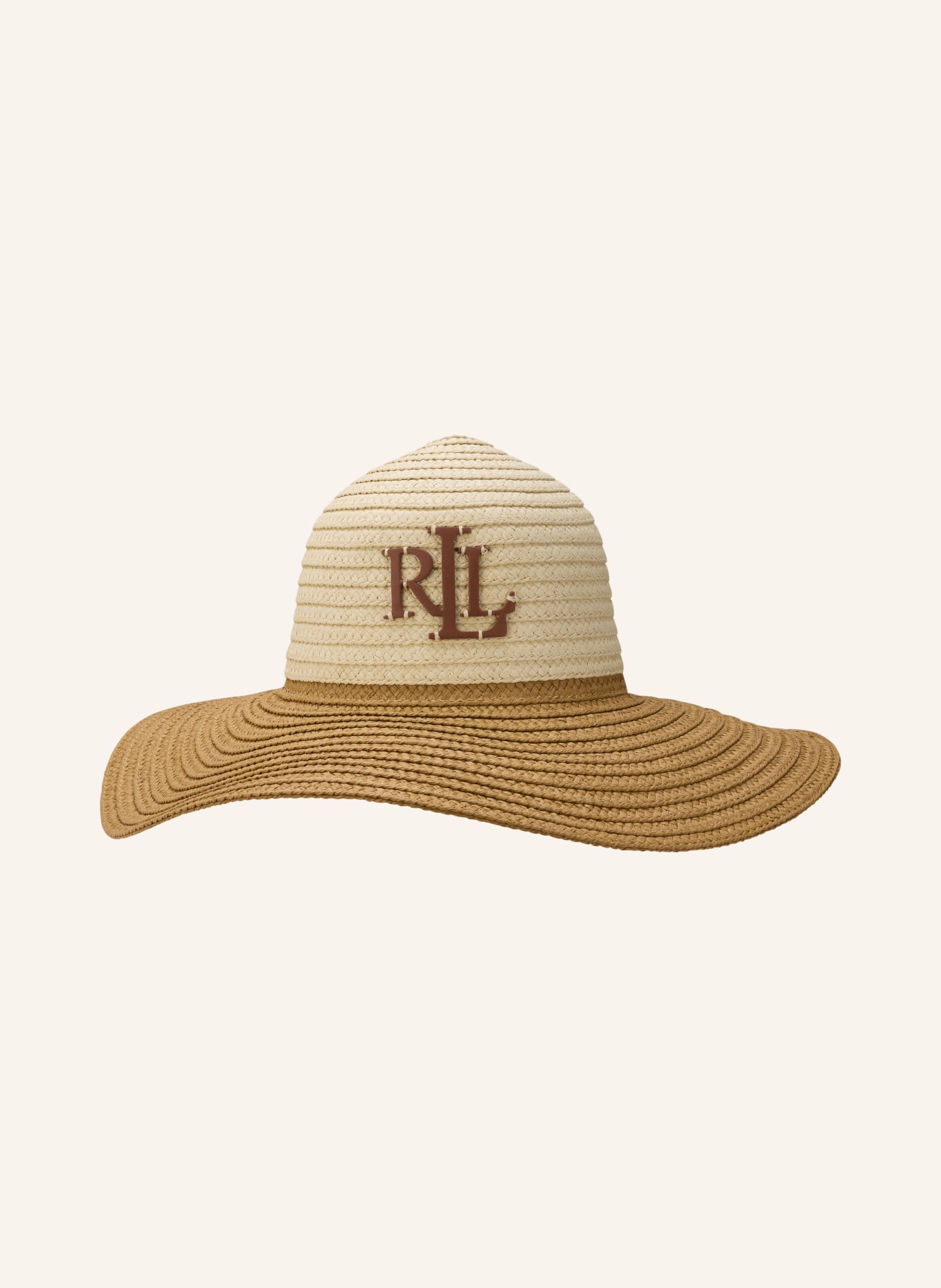 LAUREN RALPH LAUREN hat: COGNAC / ECRU