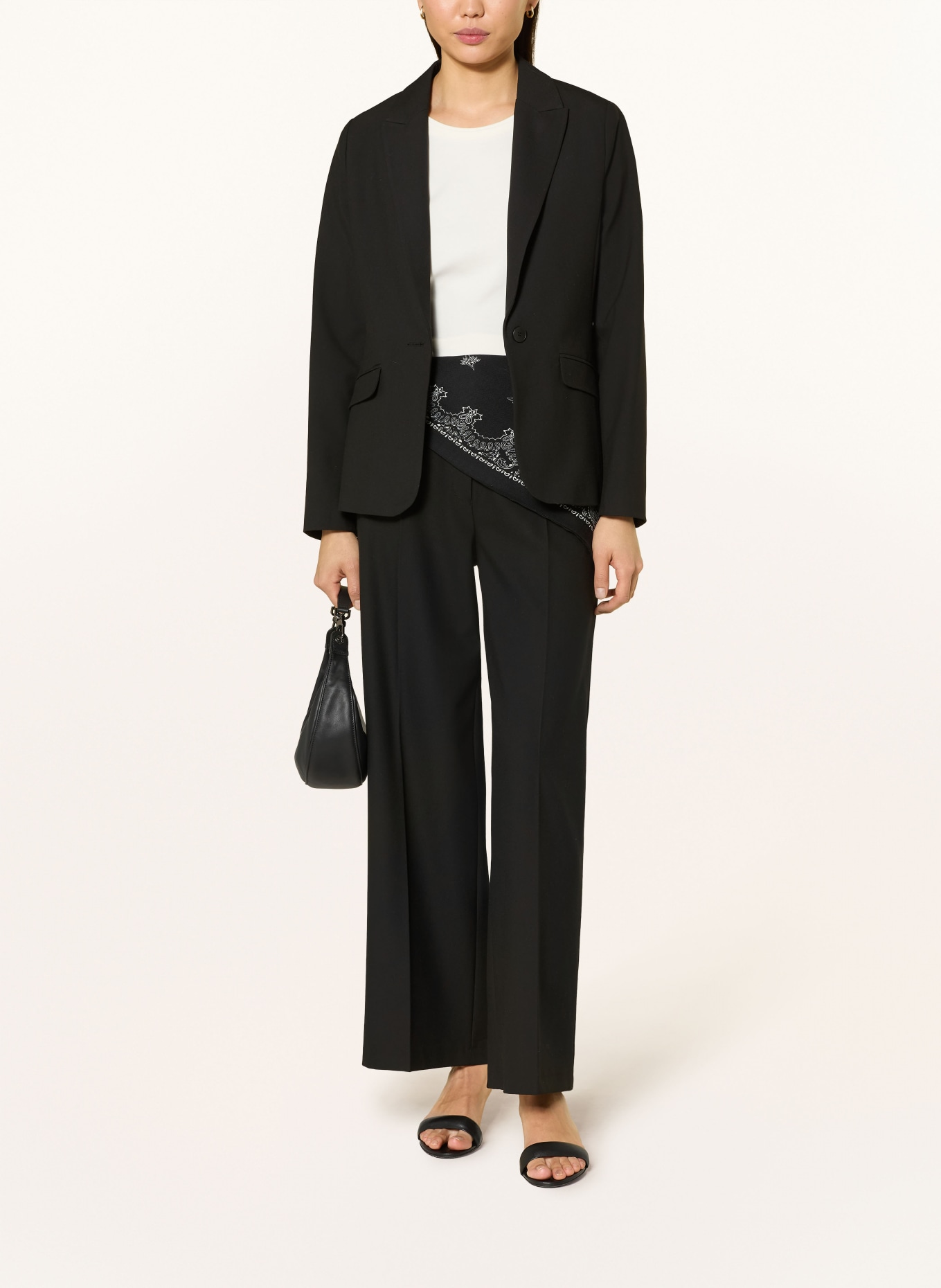 s.Oliver BLACK LABEL Marlenehose: SCHWARZ