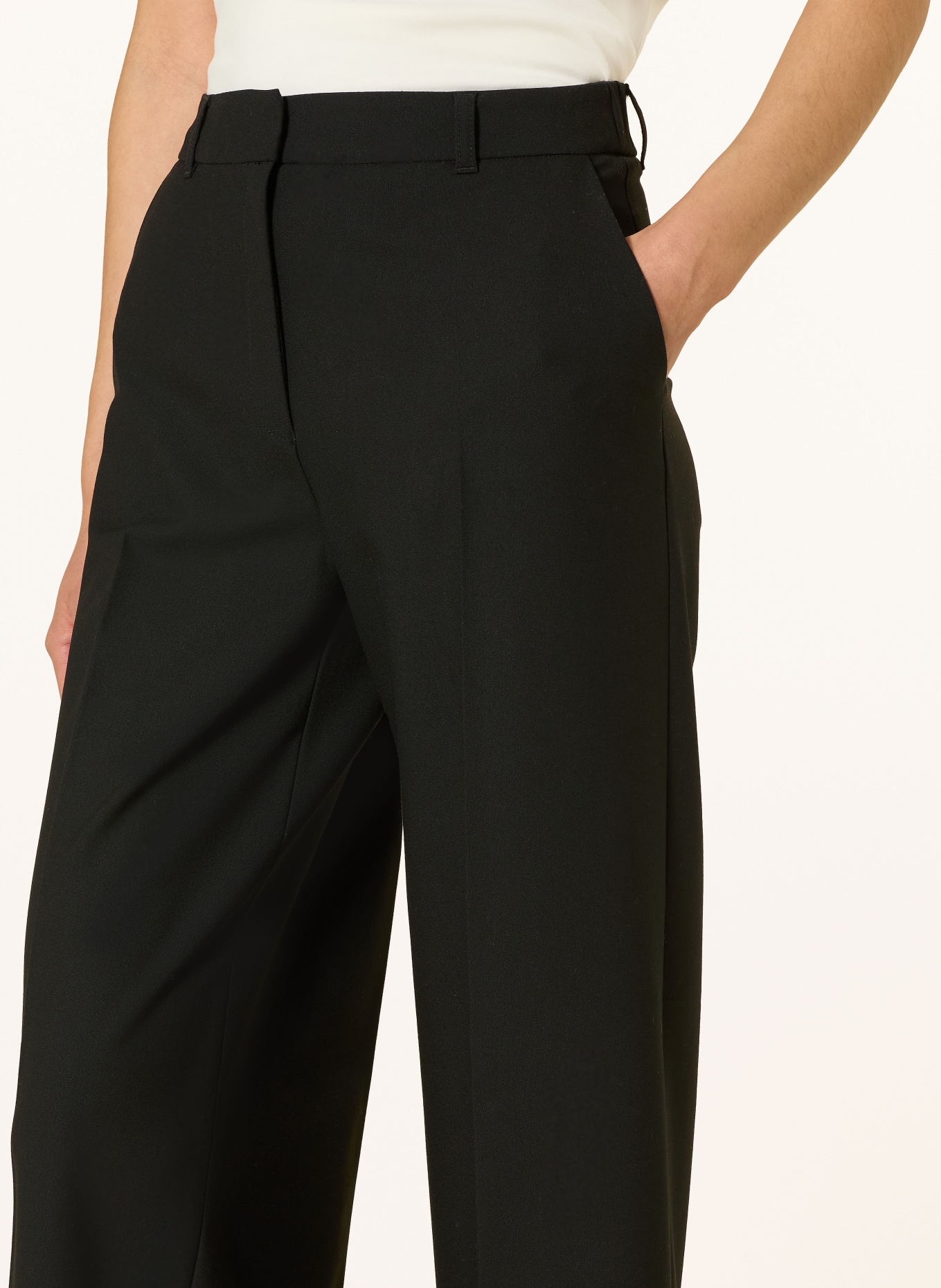 s.Oliver BLACK LABEL Marlenehose: SCHWARZ