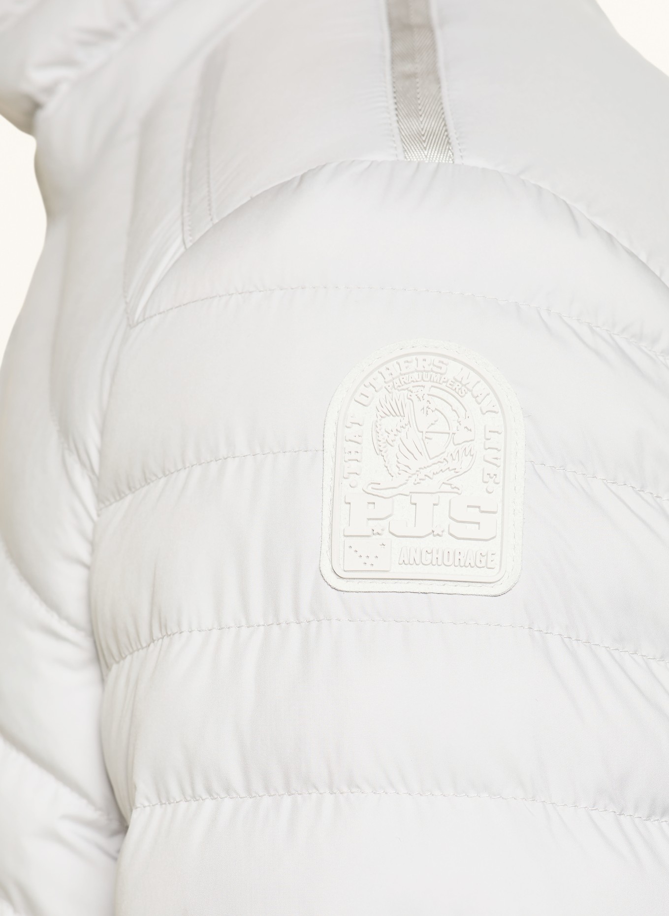 PARAJUMPERS Steppjacke DUNFRIES im Materialmix: HELLGRAU