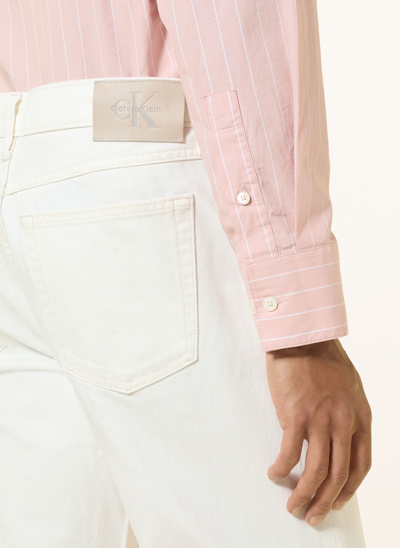 Calvin Klein Jeans Jeans Relaxed Fit: ASN CHALK WHITE