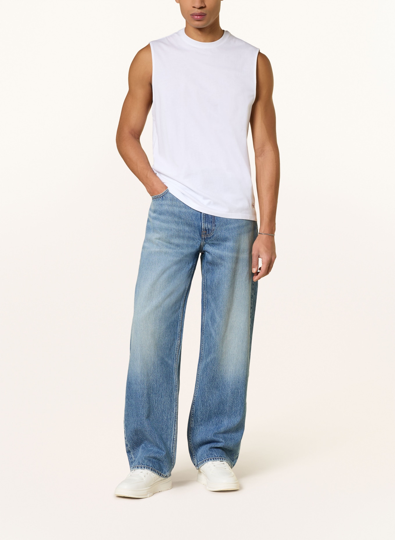 Calvin Klein Jeans Tanktop: WEISS