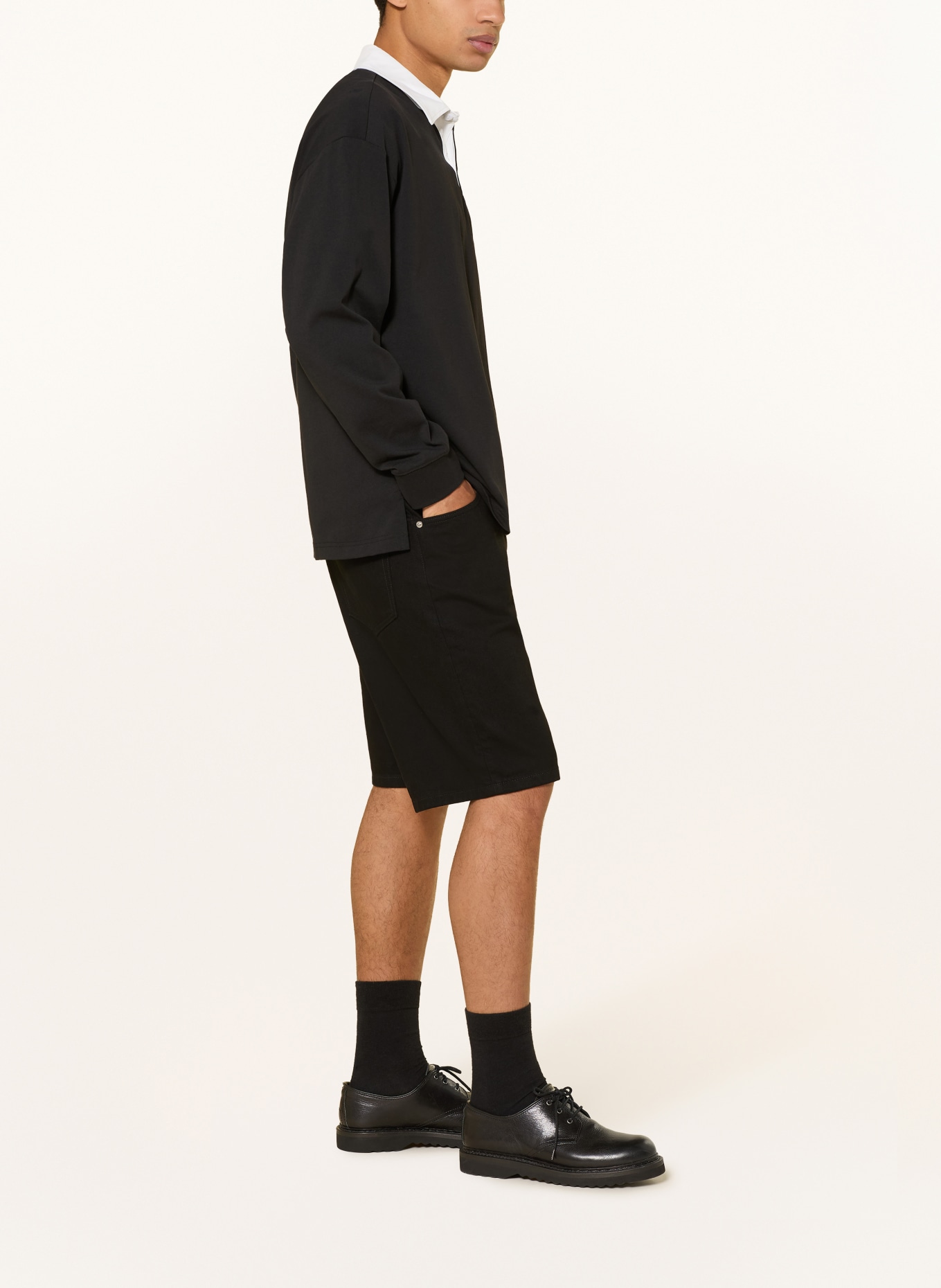 Calvin Klein Jeans Jeansshorts: SCHWARZ