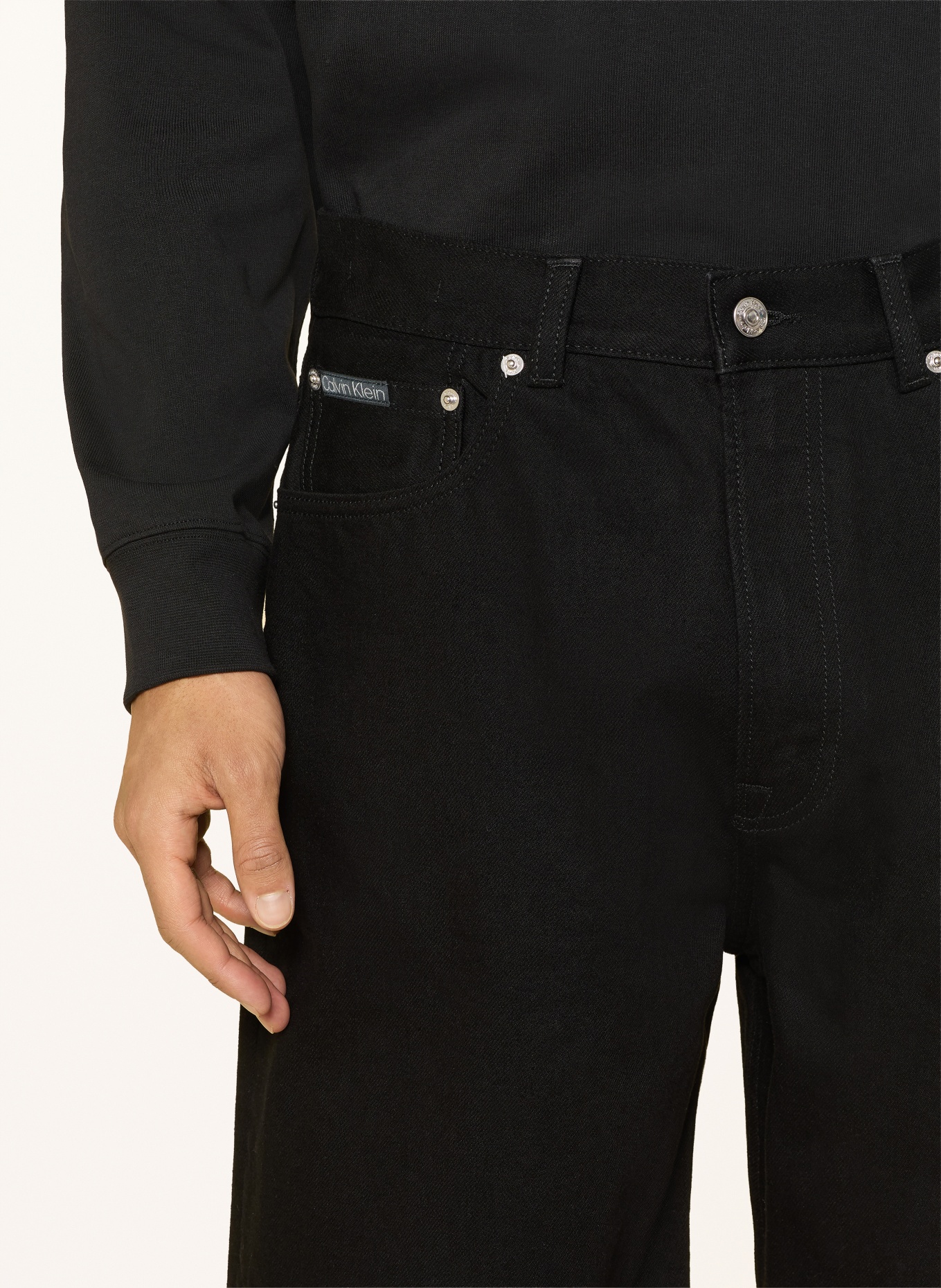 Calvin Klein Jeans Jeansshorts: SCHWARZ