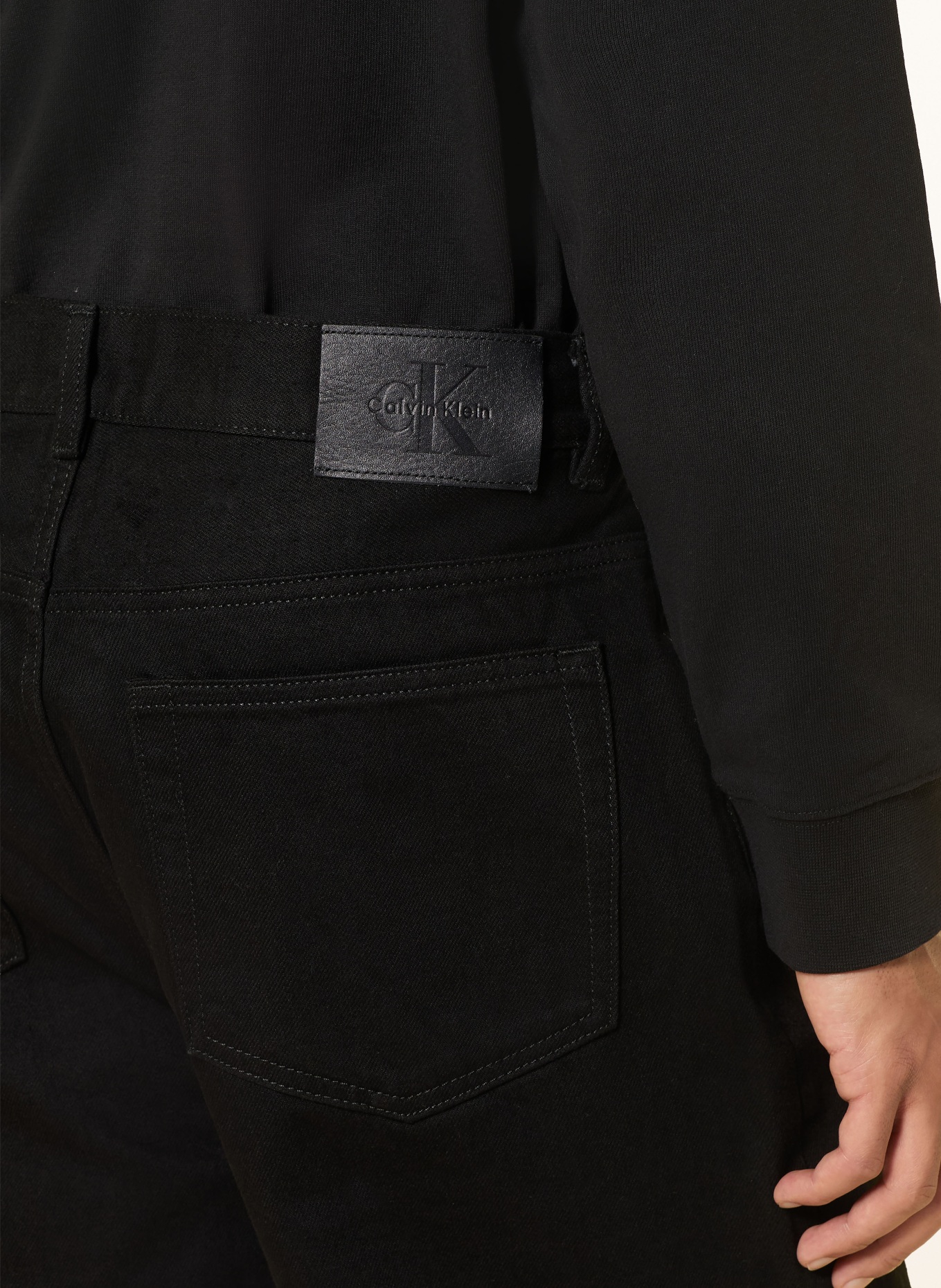 Calvin Klein Jeans Jeansshorts: SCHWARZ