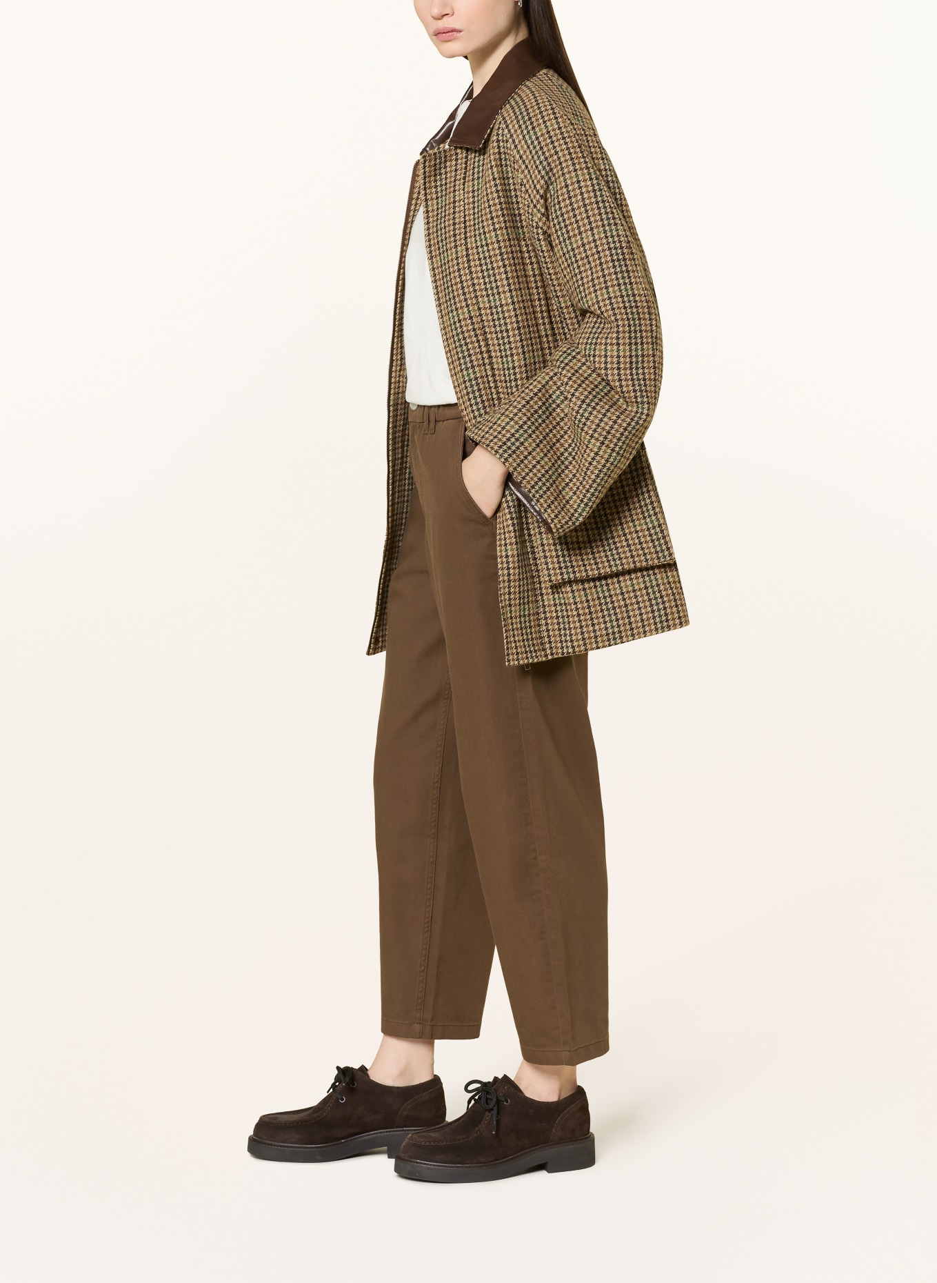 Marc O'Polo DENIM Maminčiny džíny: HNĚDÁ