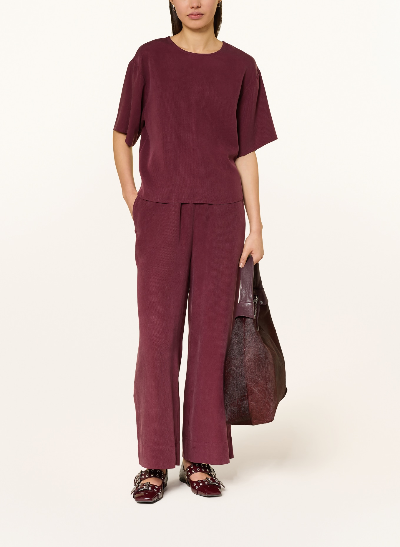 Marc O'Polo DENIM marlene pants: DARK RED