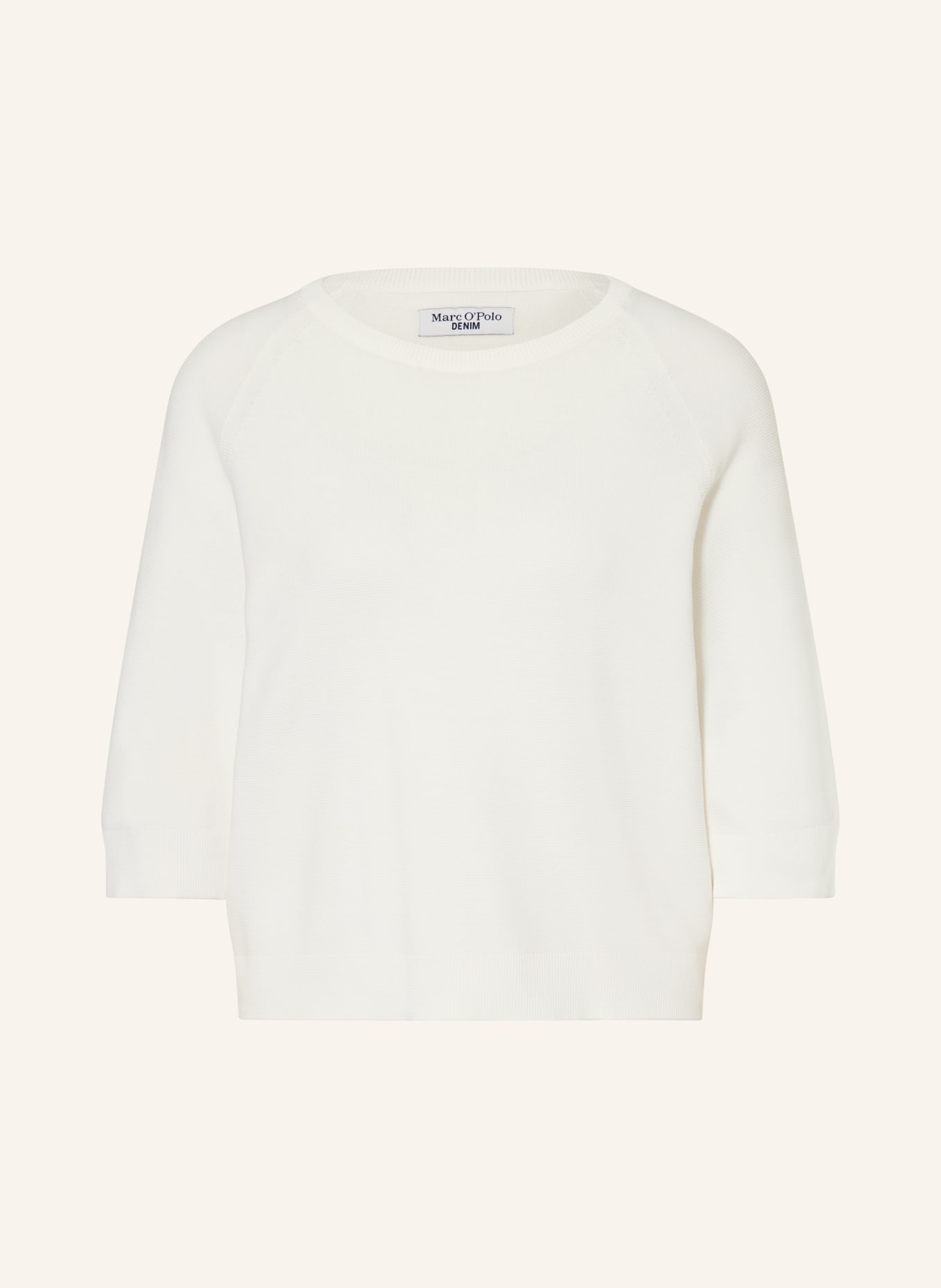 Marc O'Polo DENIM Svetr s 3/4 rukávy: BÍLÁ