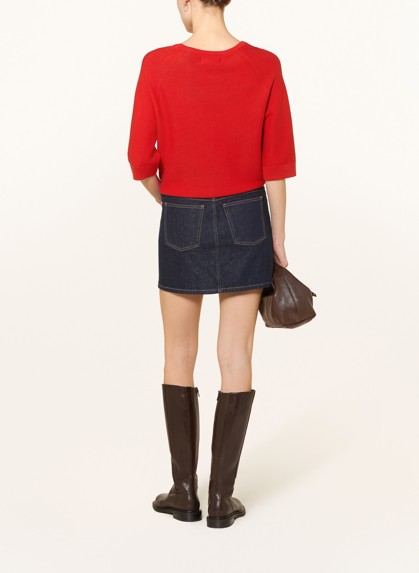 Marc O'Polo DENIM Svetr s 3/4 rukávy: ČERVENÁ