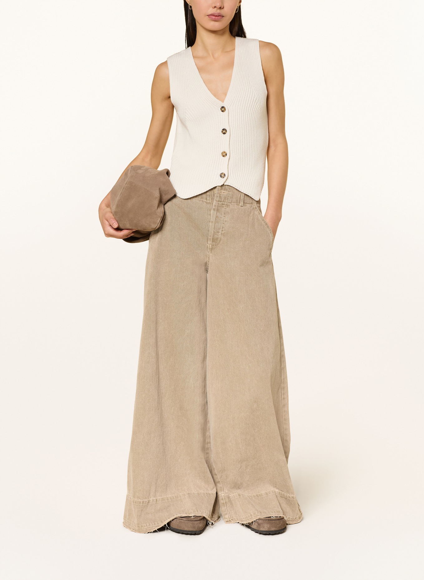 Marc O'Polo DENIM knitted vest: ECRU