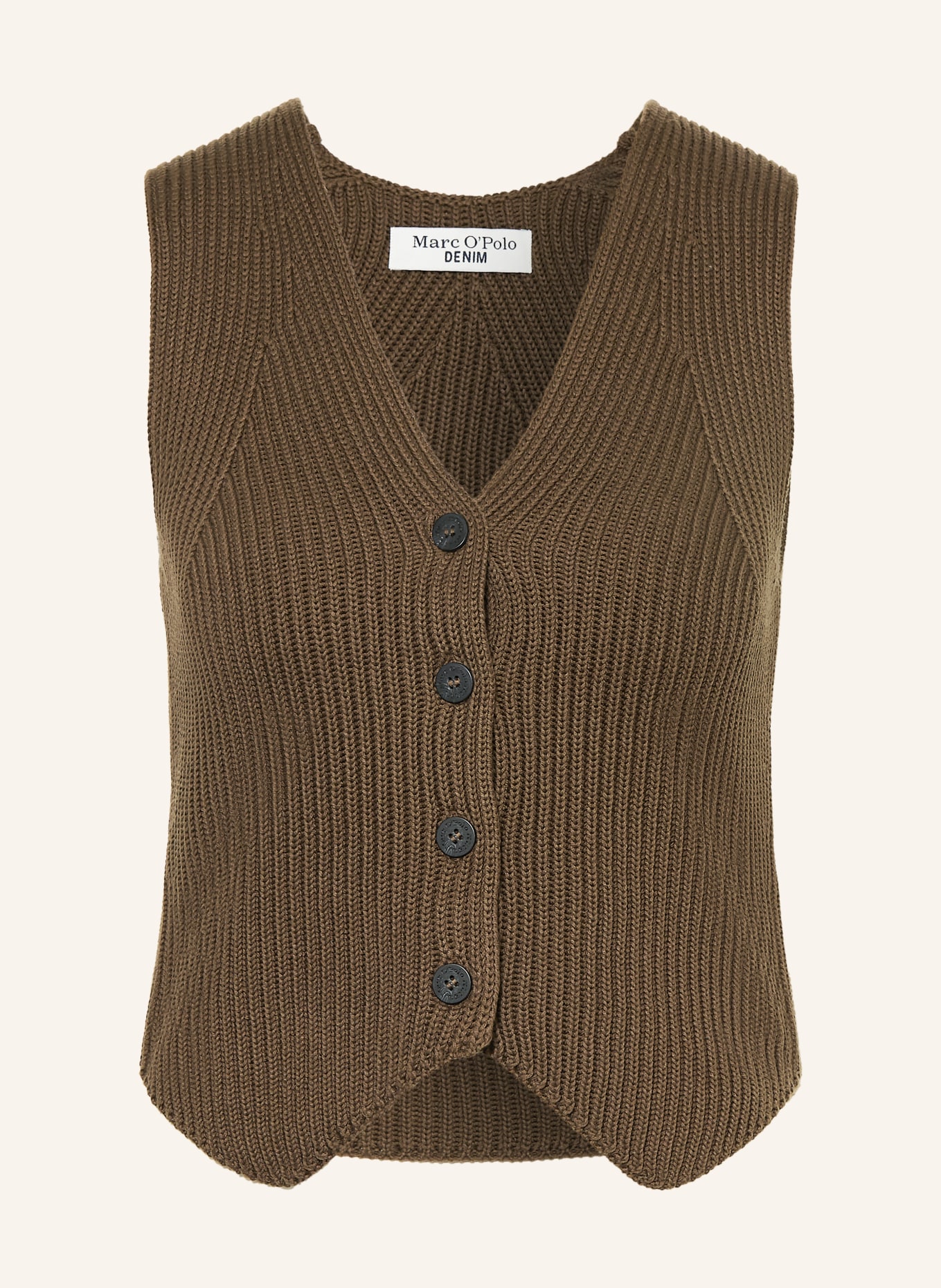 Marc O'Polo DENIM knitted vest: BROWN