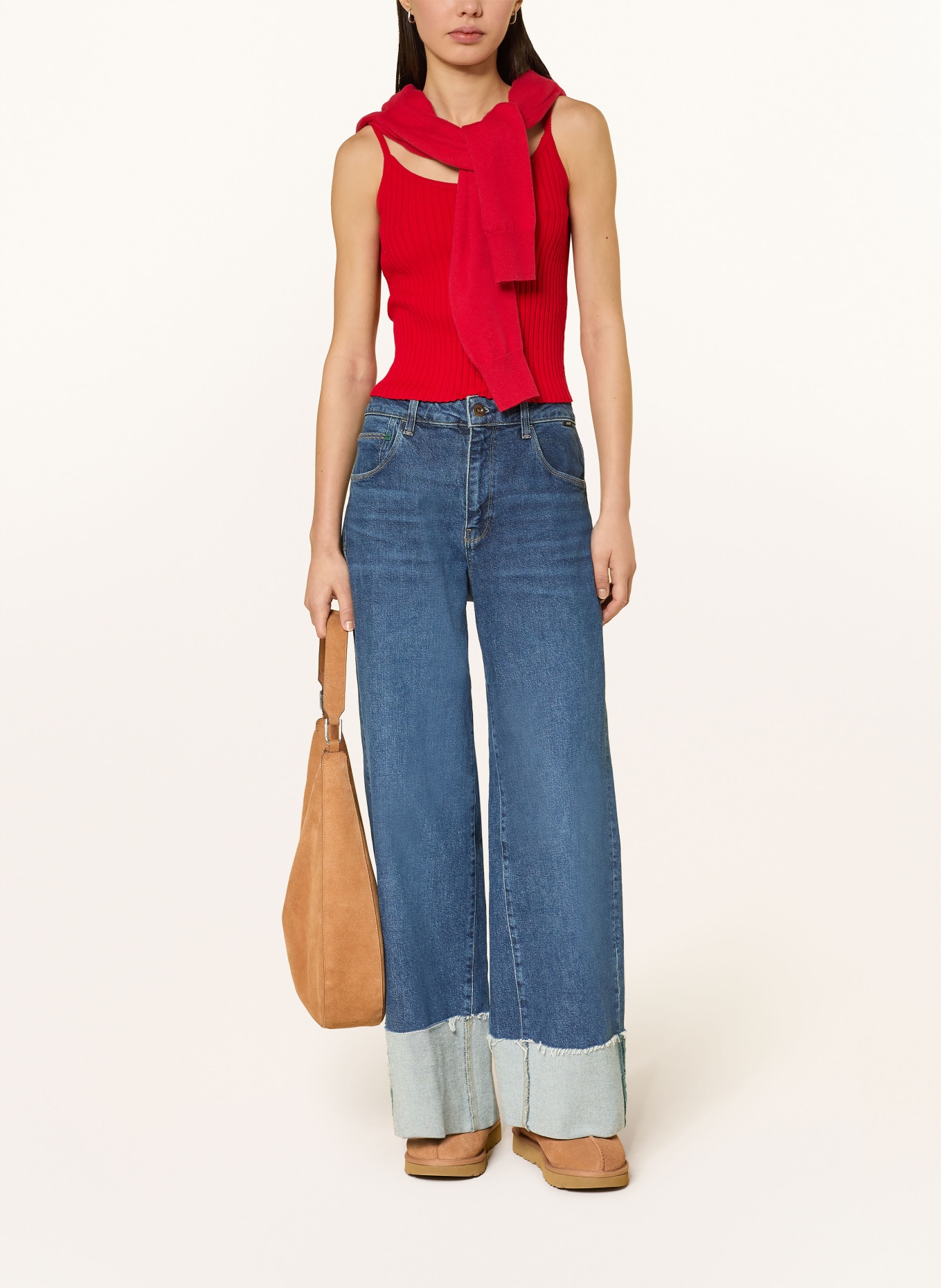 Marc O'Polo DENIM pletený top: ČERVENÁ