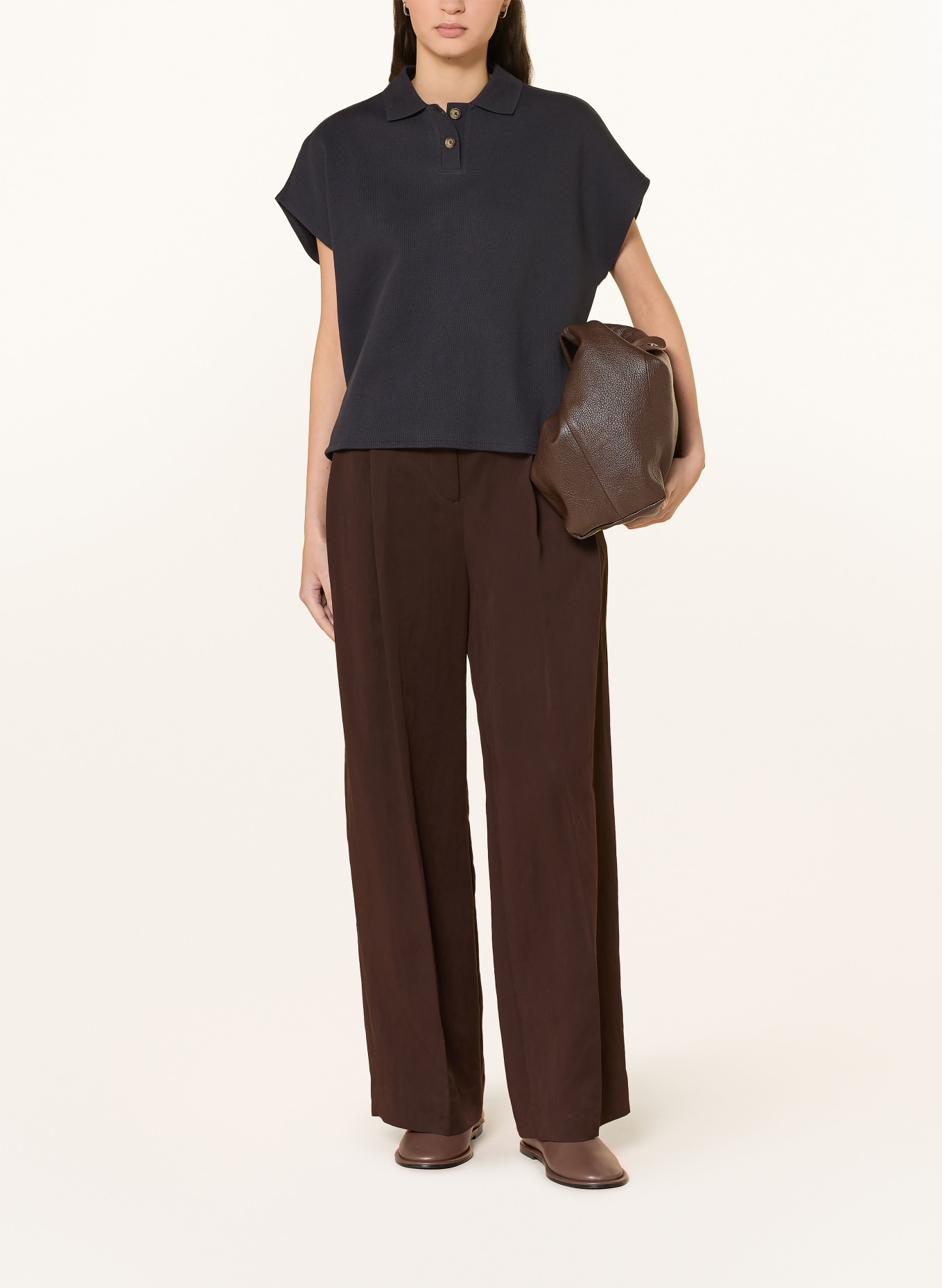 Marc O'Polo DENIM Piqué polokošile: TMAVĚ MODRÁ