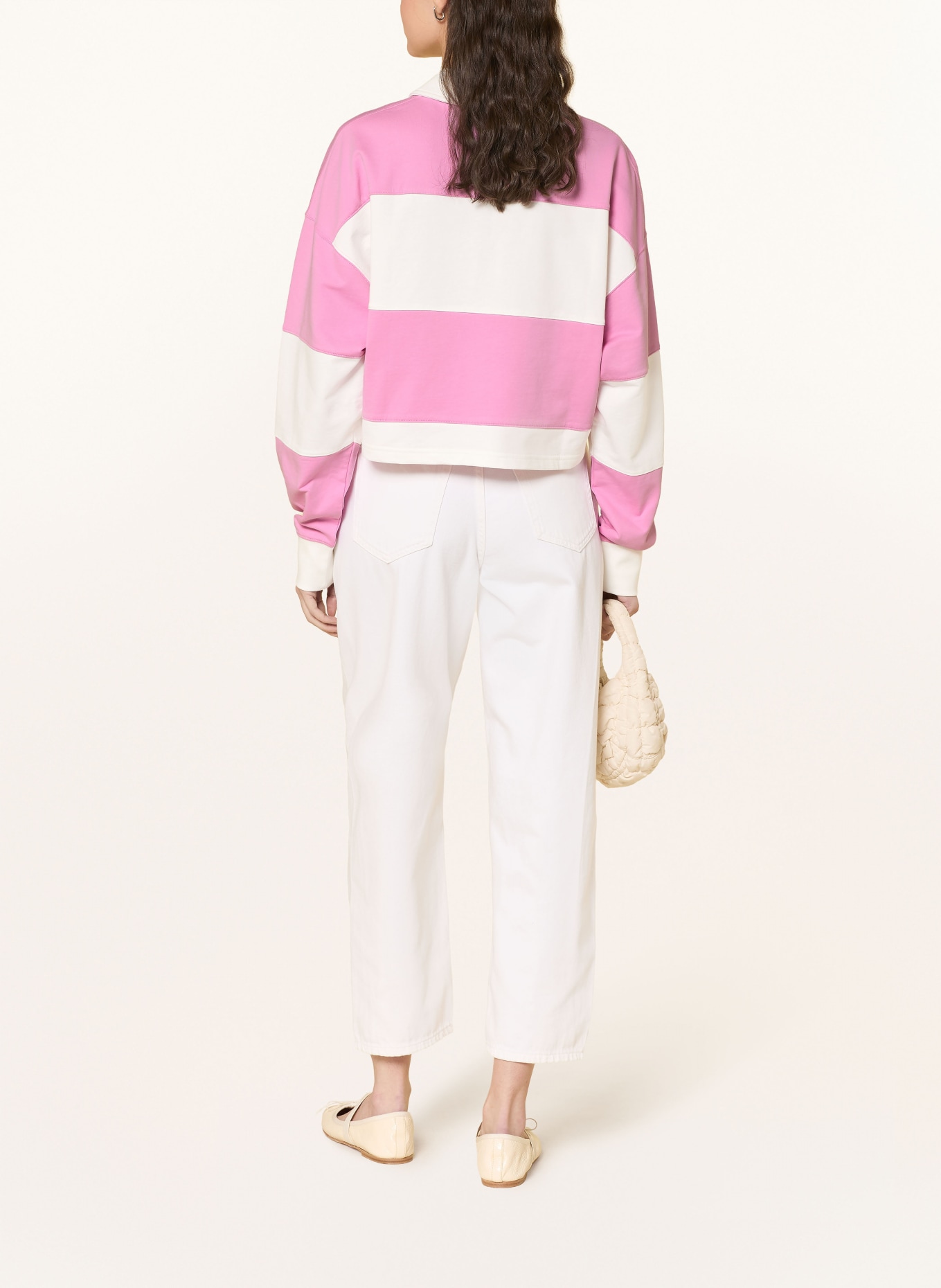 Marc O'Polo DENIM Rugbyshirt: ROSA / WEISS