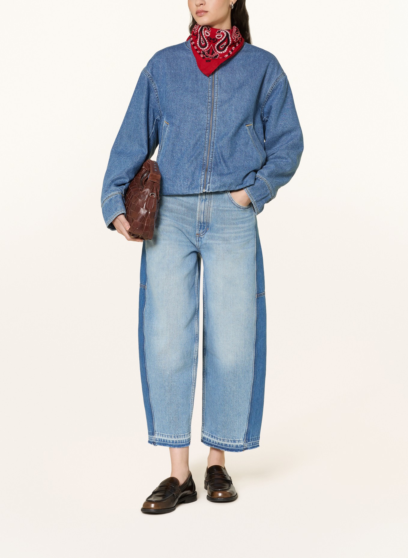 Marc O'Polo DENIM Džíny Barrel ENNI CROPPED: 4977 Medium Blue_Multi_50