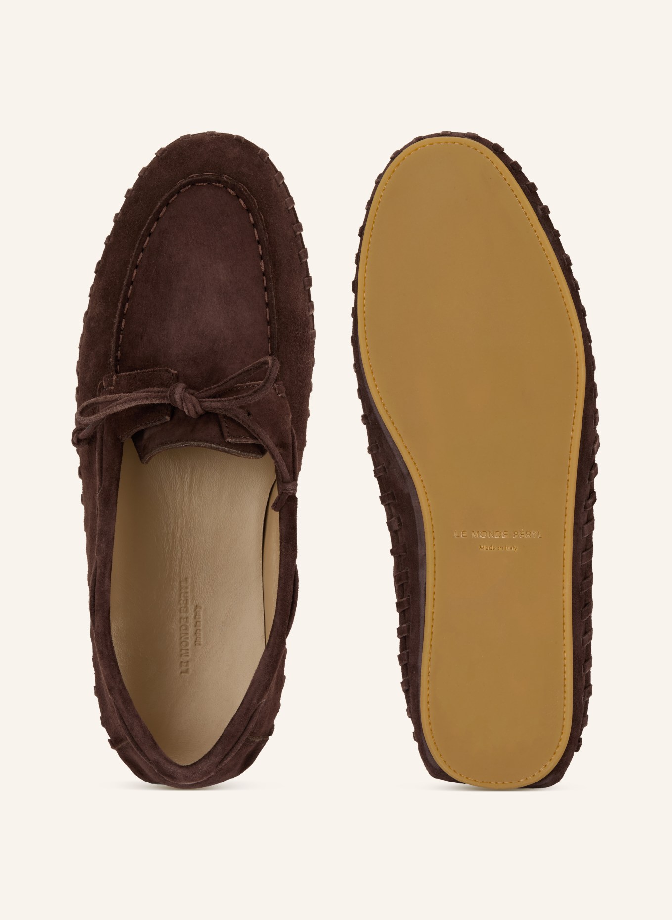 LE MONDE BÉRYL mokasíny: TMAVĚ HNĚDÁ