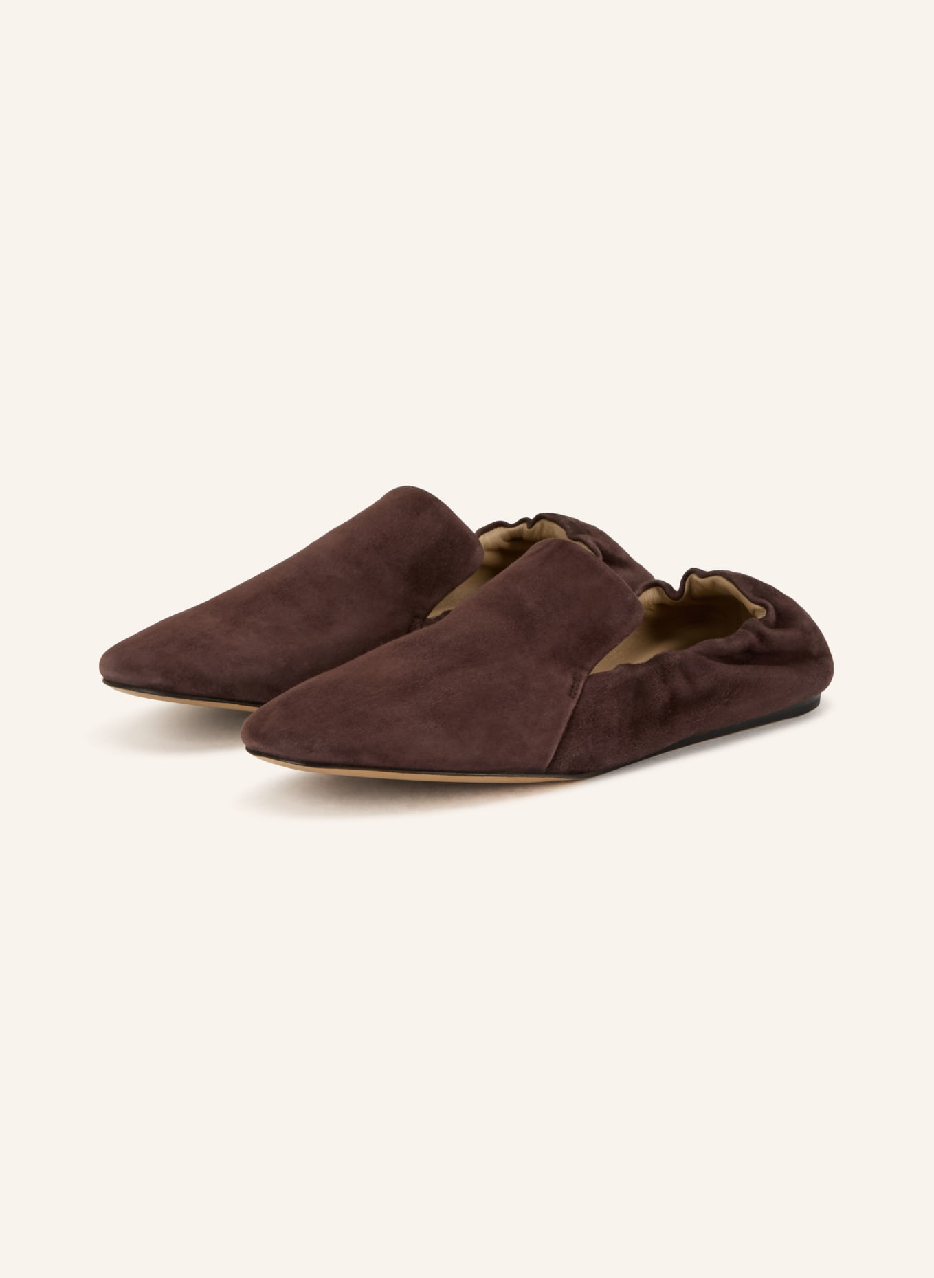 LE MONDE BÉRYL Slipper ORLANDO: DUNKELBRAUN