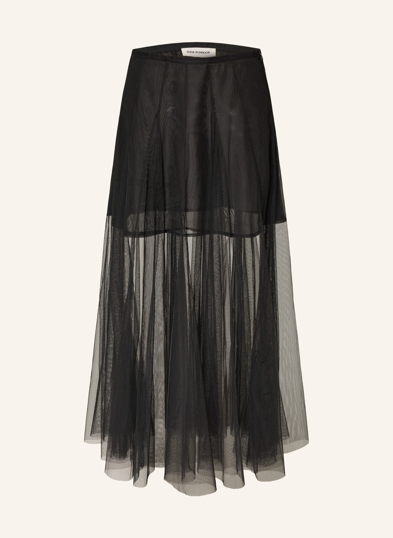 SOFIE SCHNOOR Mesh skirt ROASLYSW: BLACK