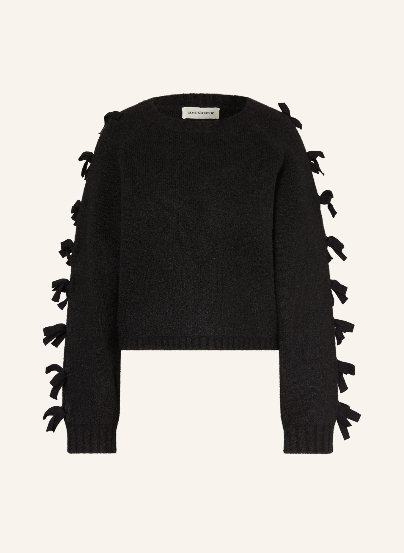 SOFIE SCHNOOR PERMELISW sweater with cutouts: BLACK